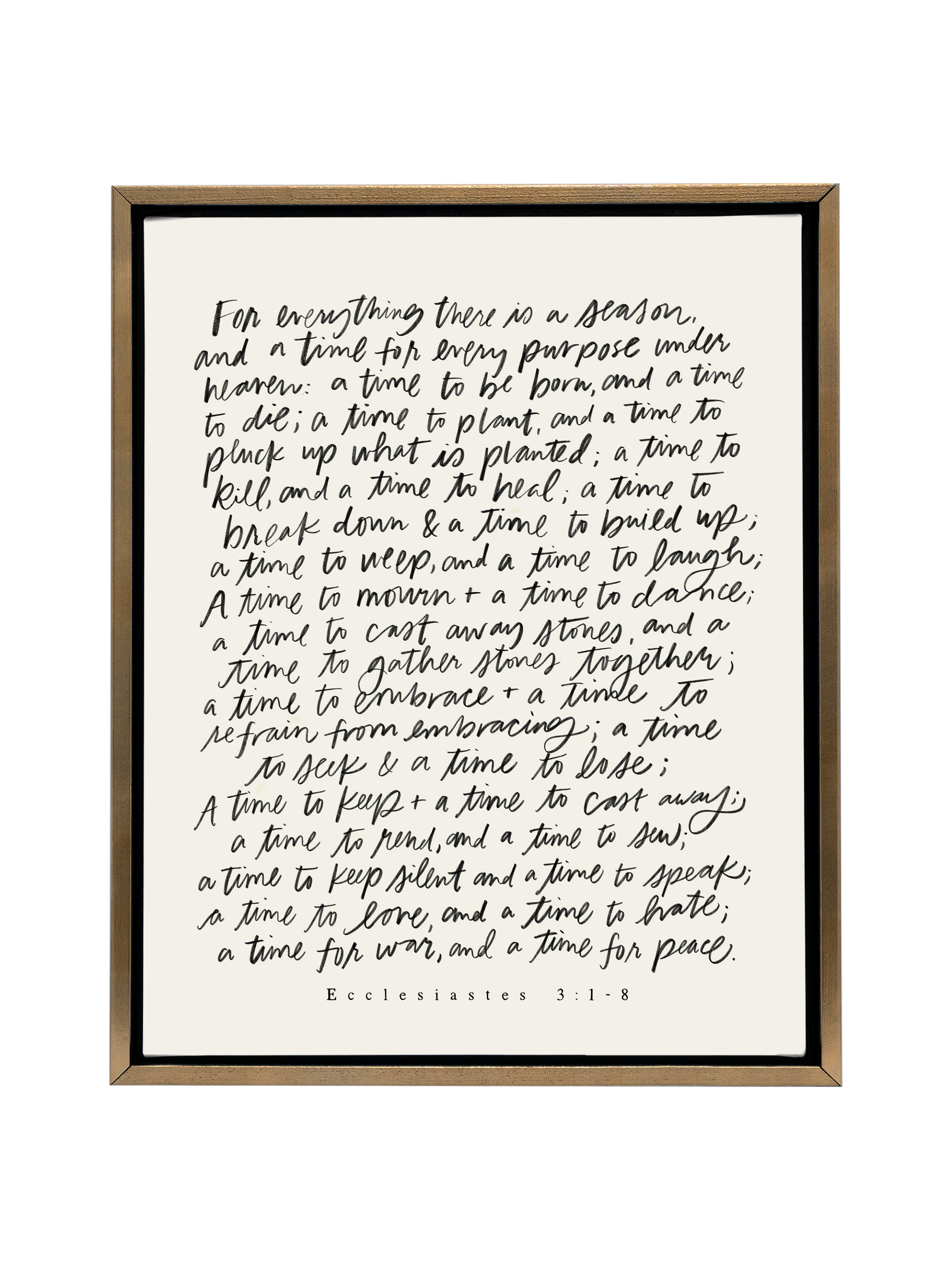 For Everything There Is A Season | Alabaster | Canvas