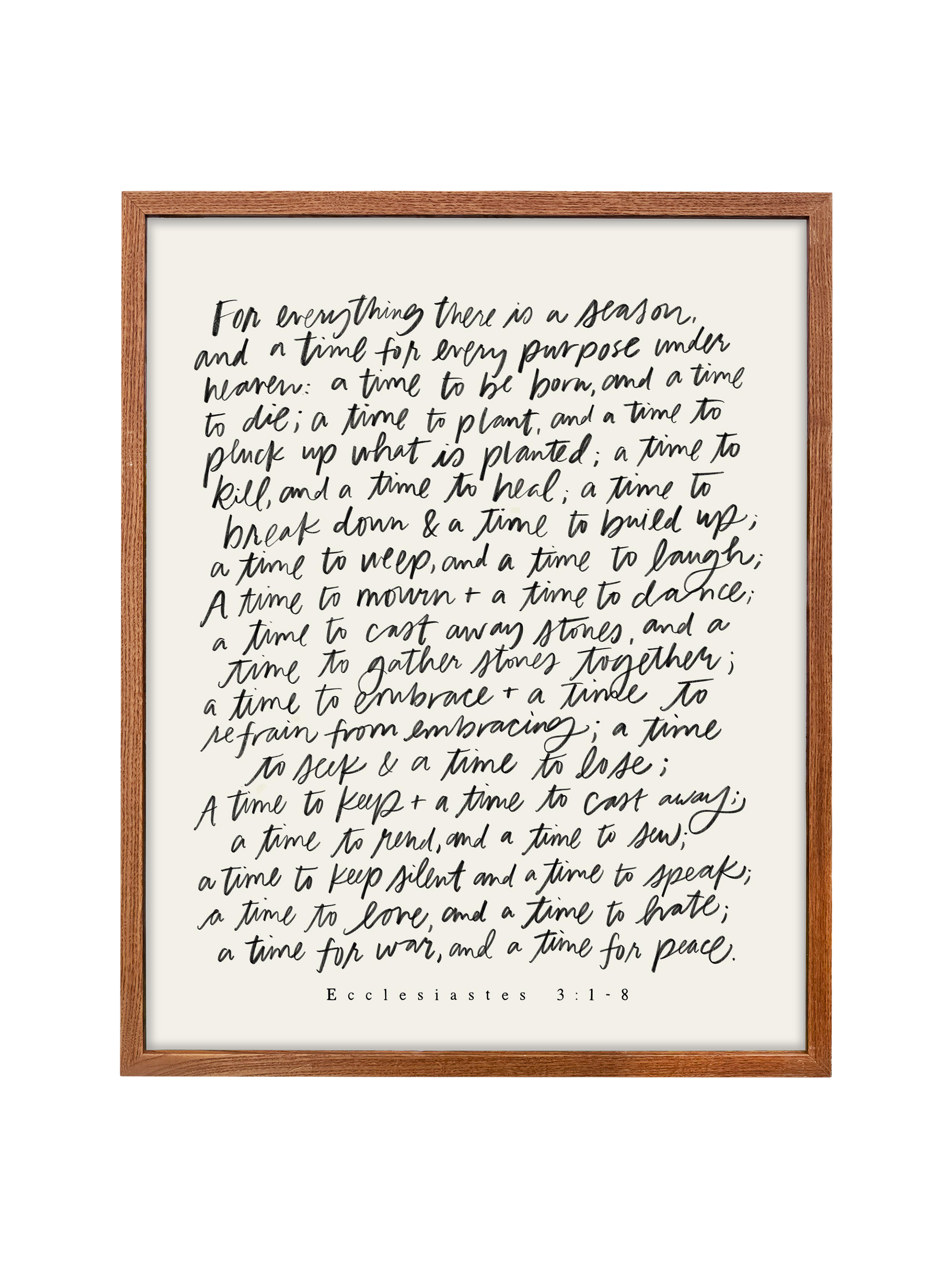 For Everything There Is A Season | Alabaster | Canvas