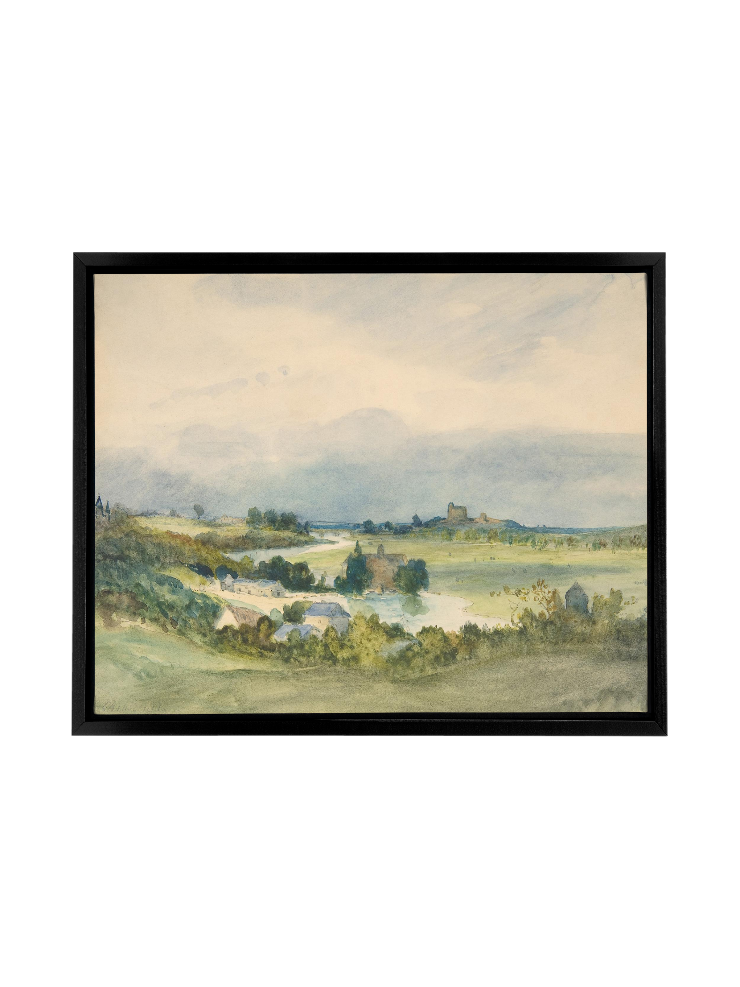 French Watercolor Landscape | Canvas