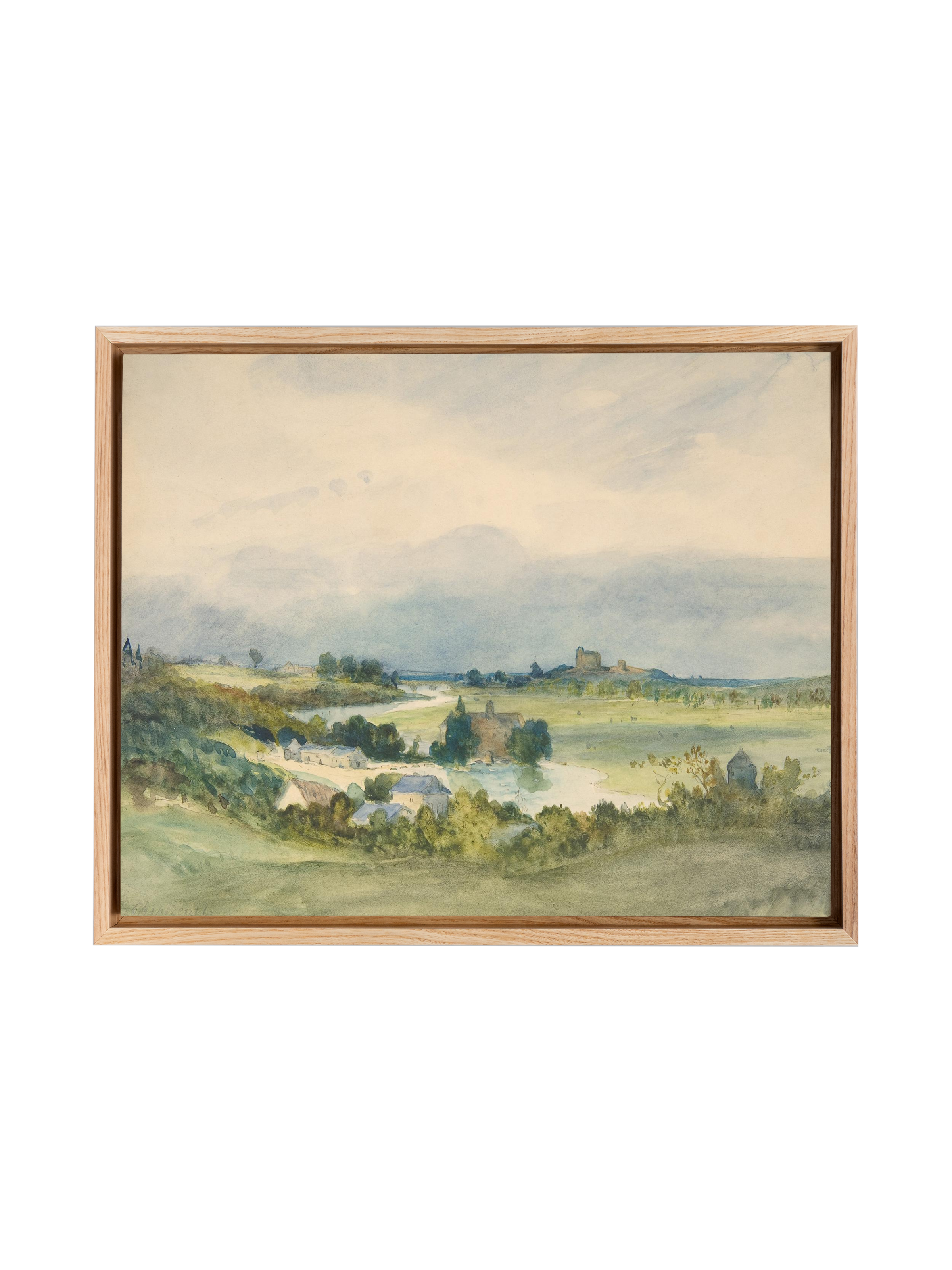 French Watercolor Landscape | Canvas