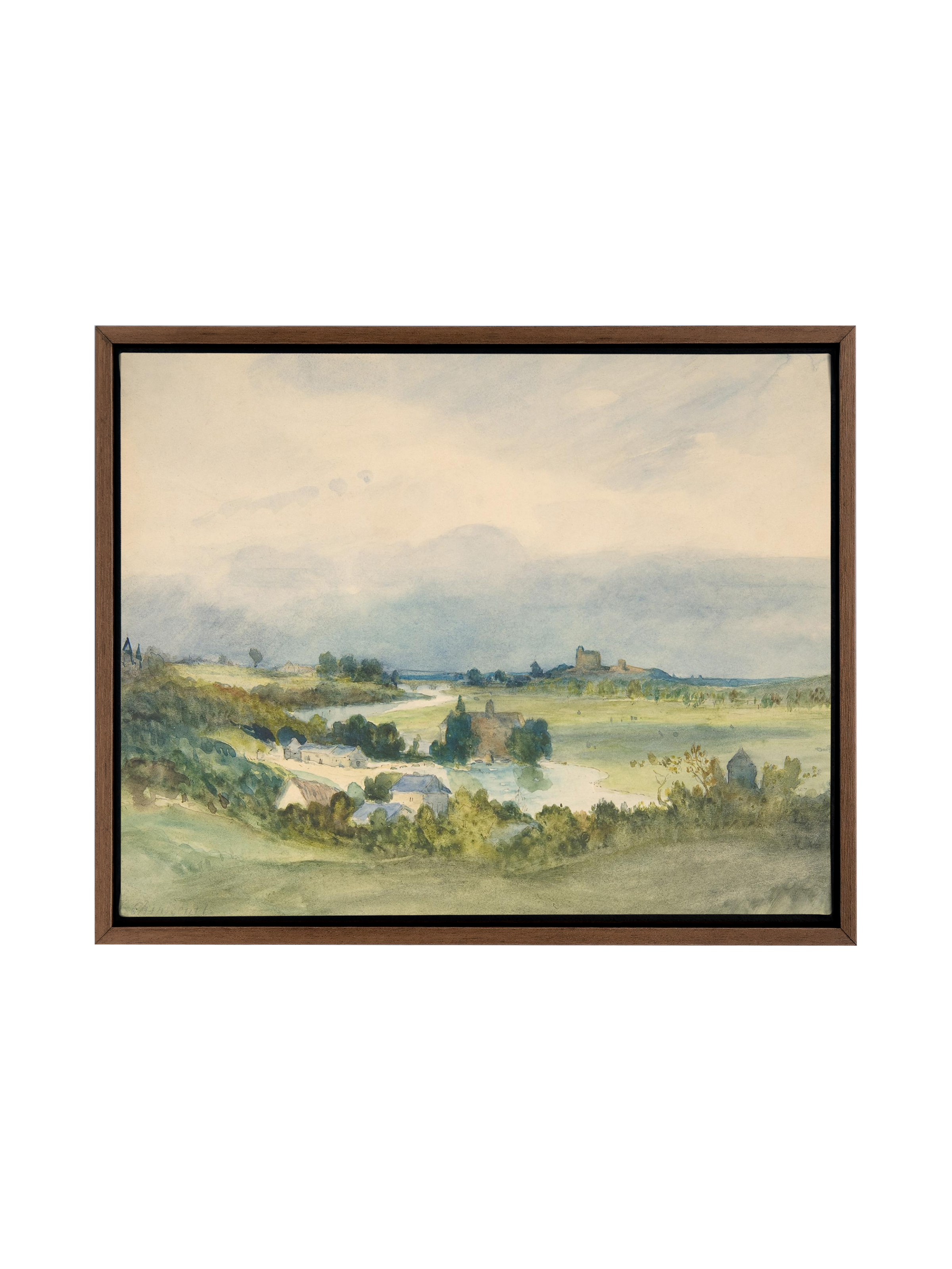 French Watercolor Landscape | Canvas