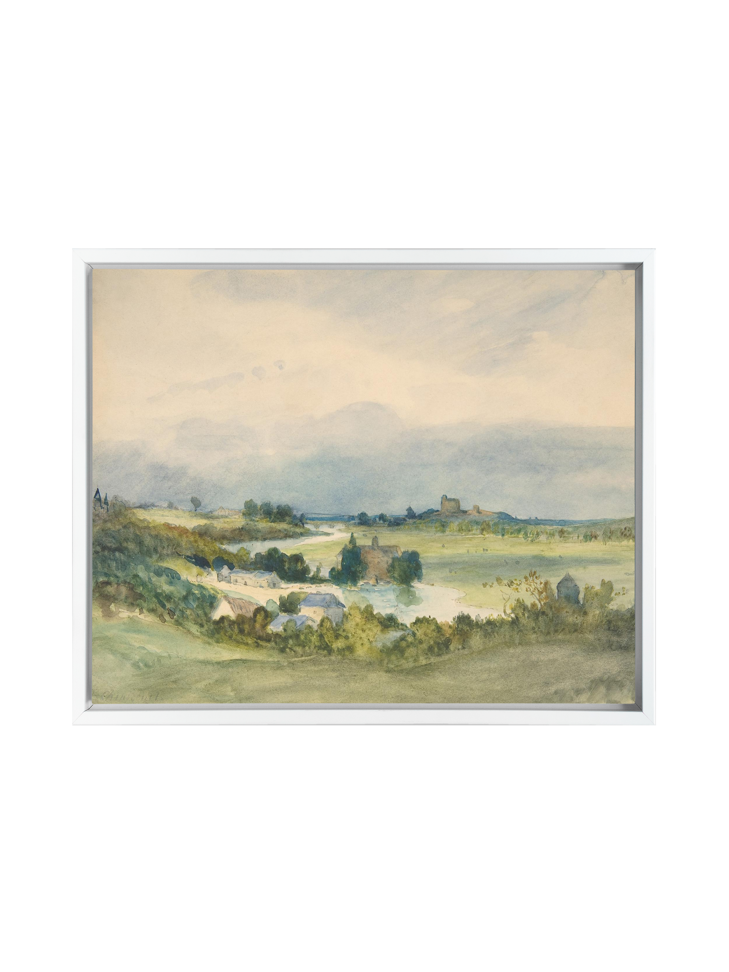 French Watercolor Landscape | Canvas