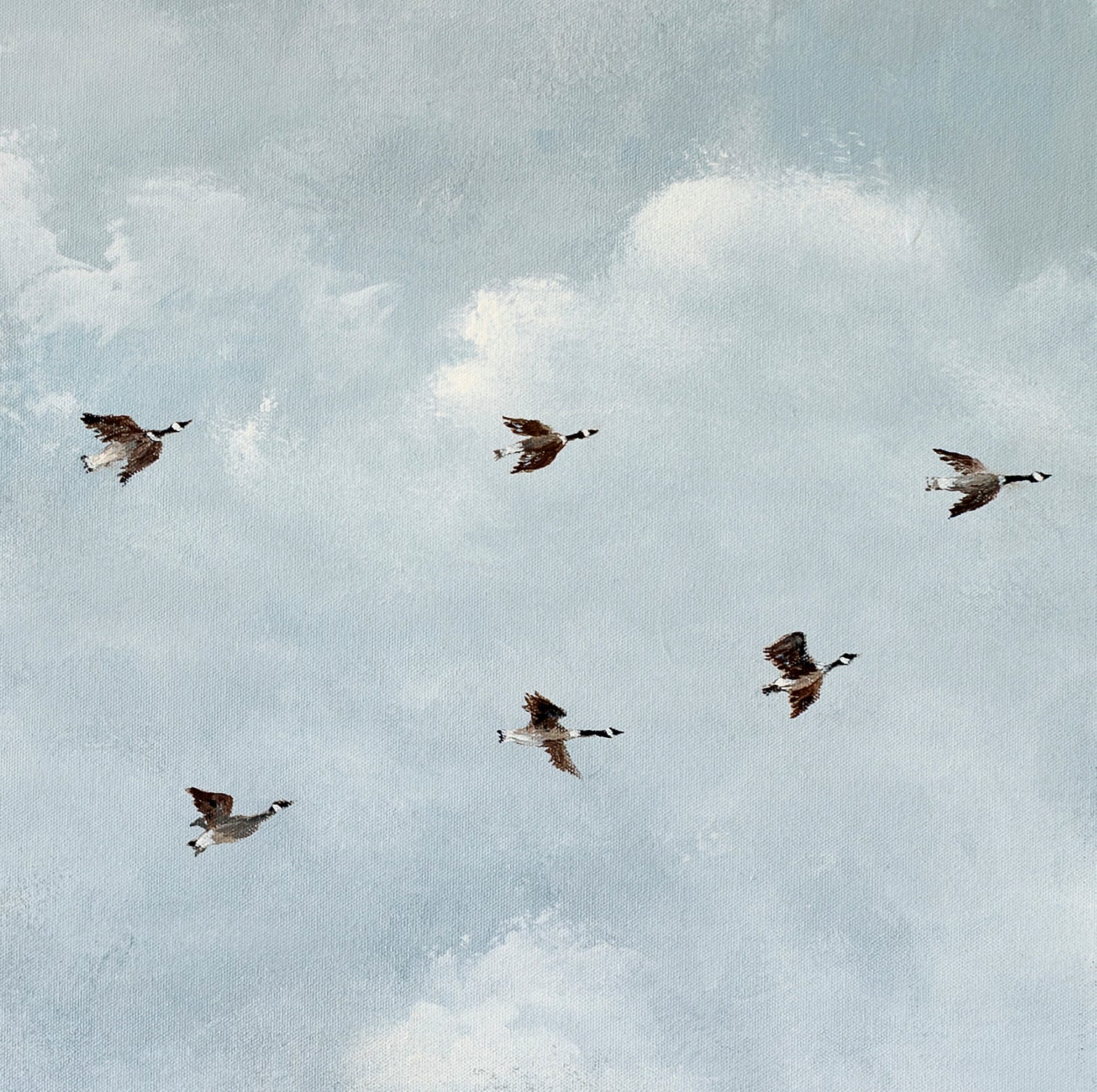 Noble Geese Luxe Art Print