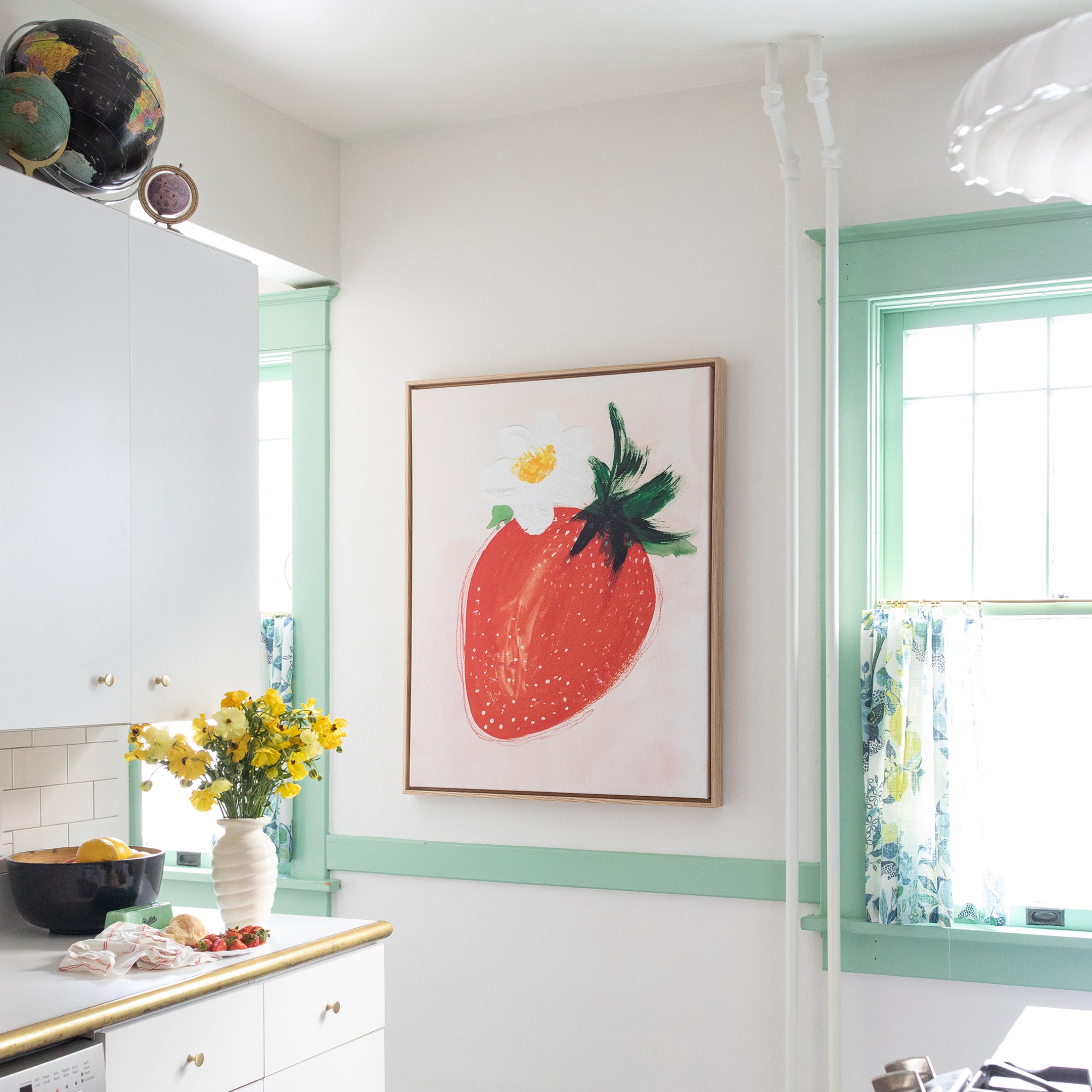 Strawberry On Blush | Canvas