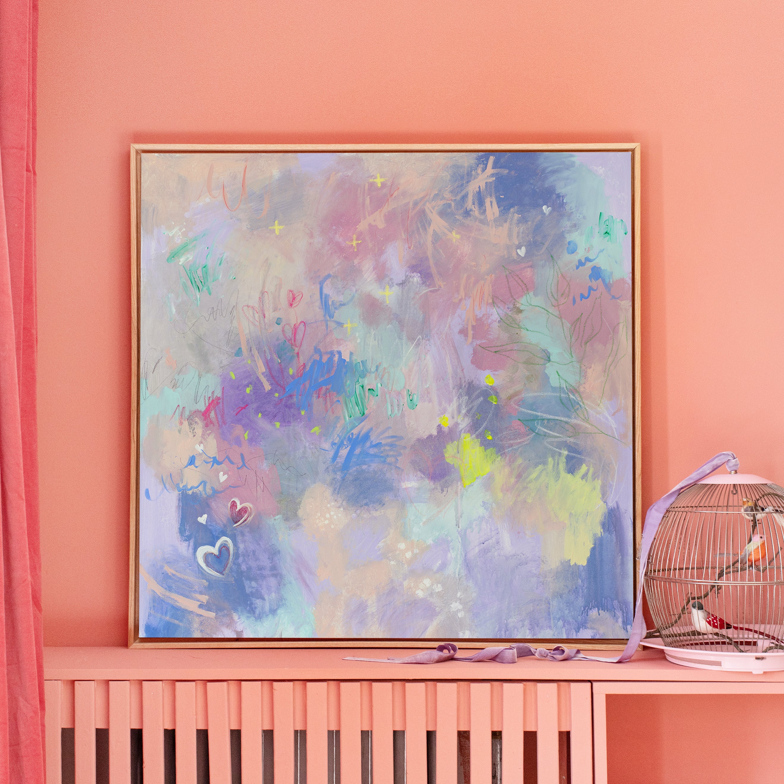 Lover Canvas Wall Art . Square