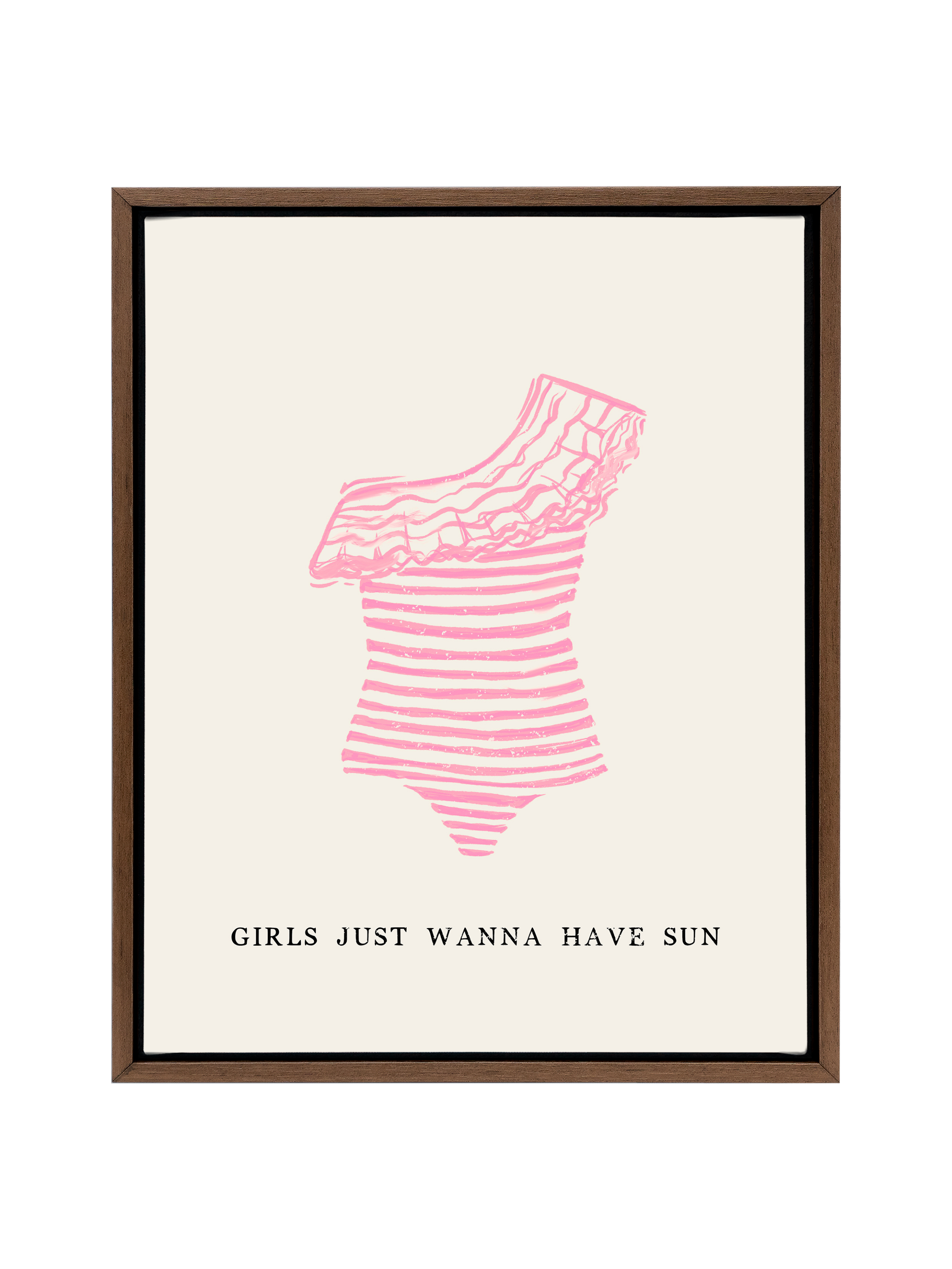 Girls Just Wanna Have Sun (Pink) | Canvas