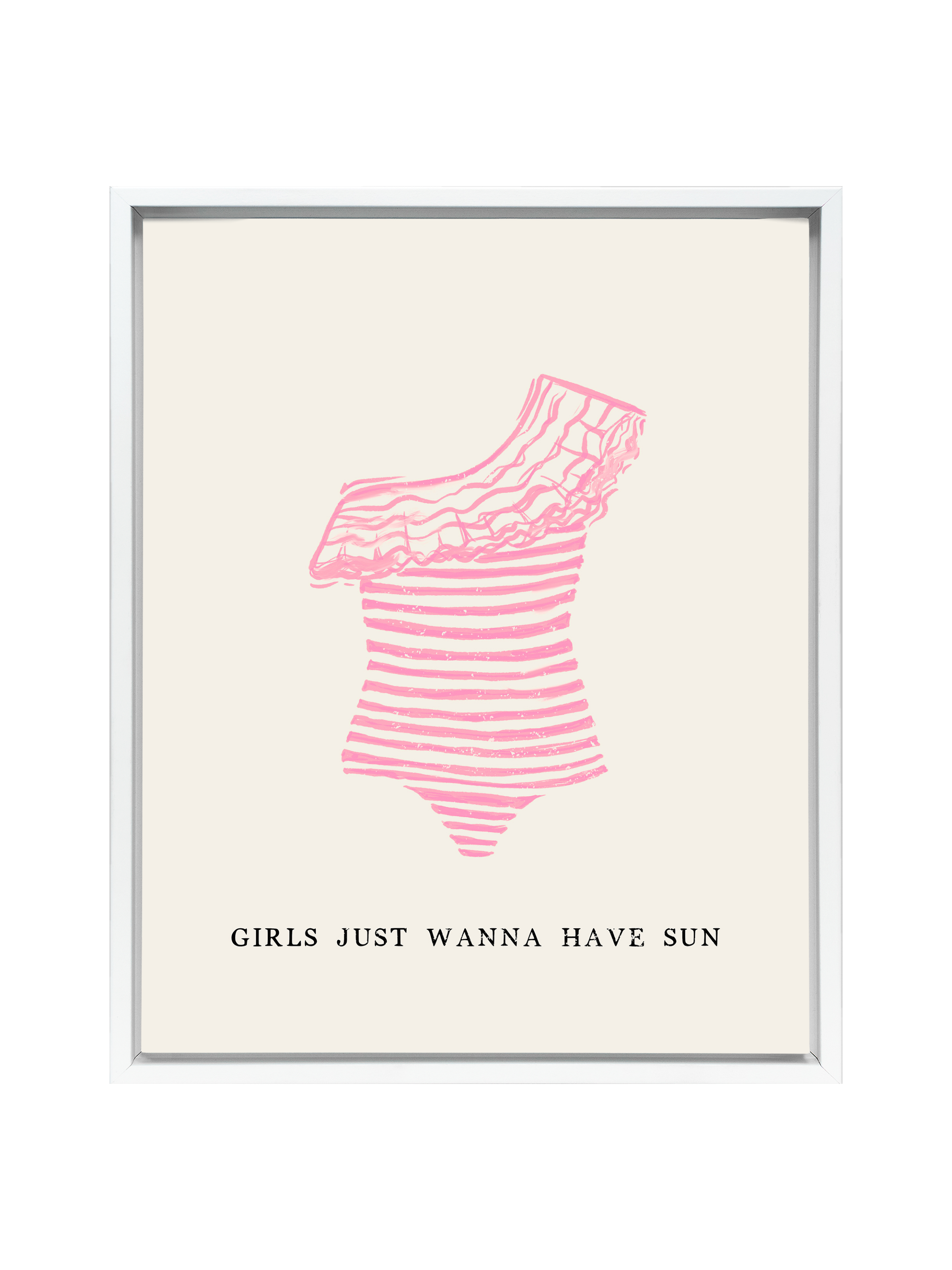 Girls Just Wanna Have Sun (Pink) | Canvas