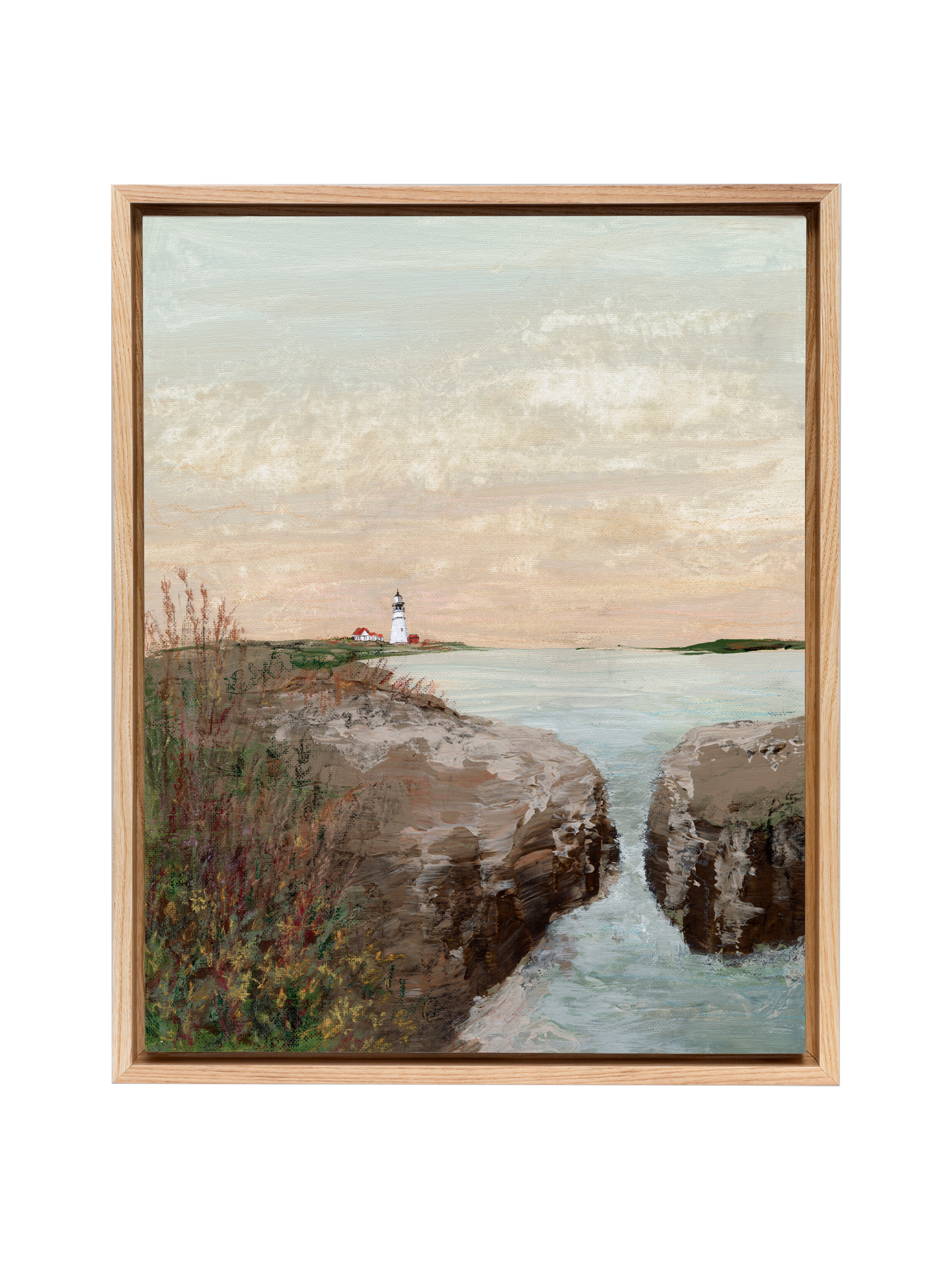 Golden hour at the Lighthouse | Canvas