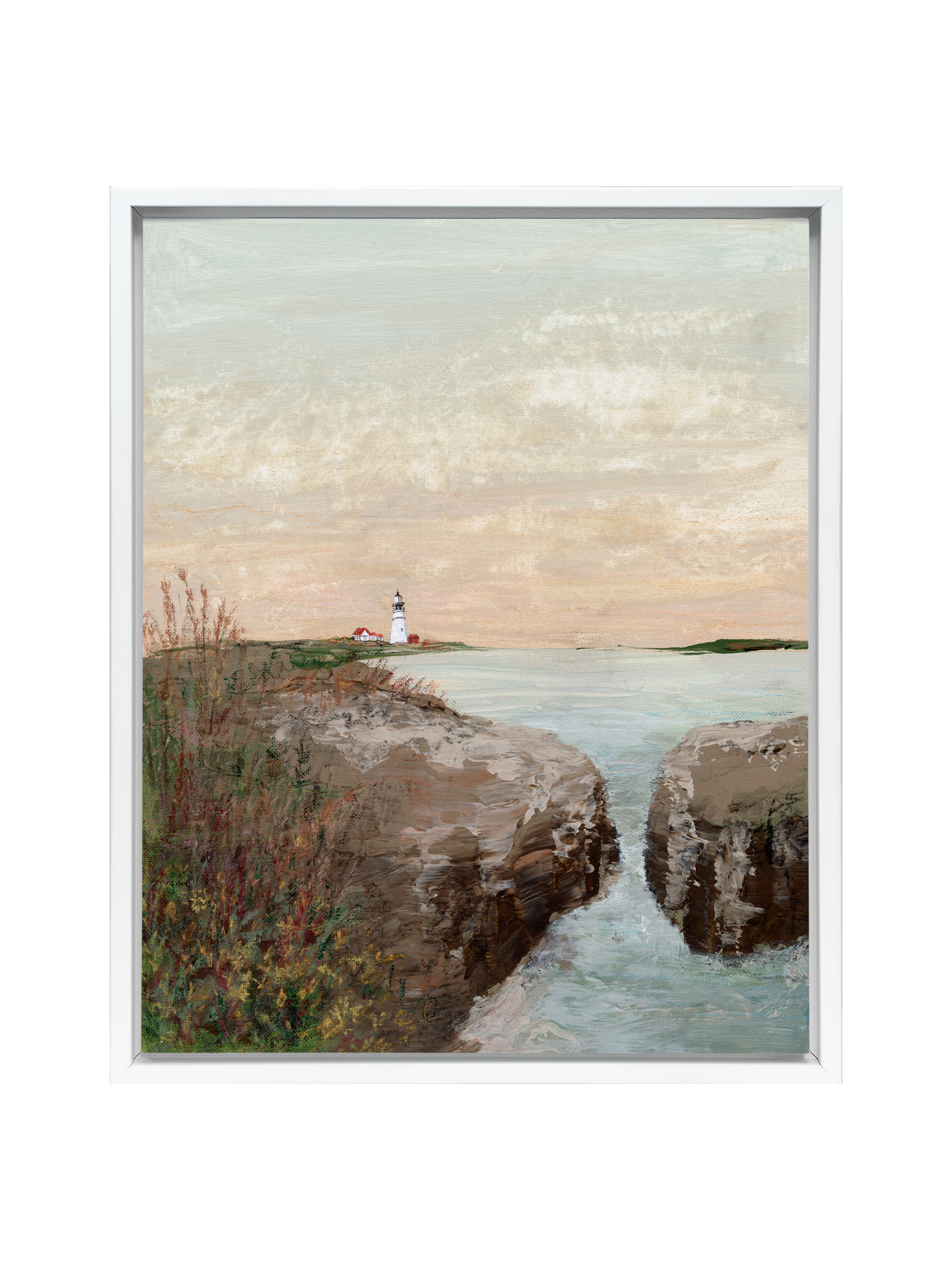 Golden hour at the Lighthouse | Canvas