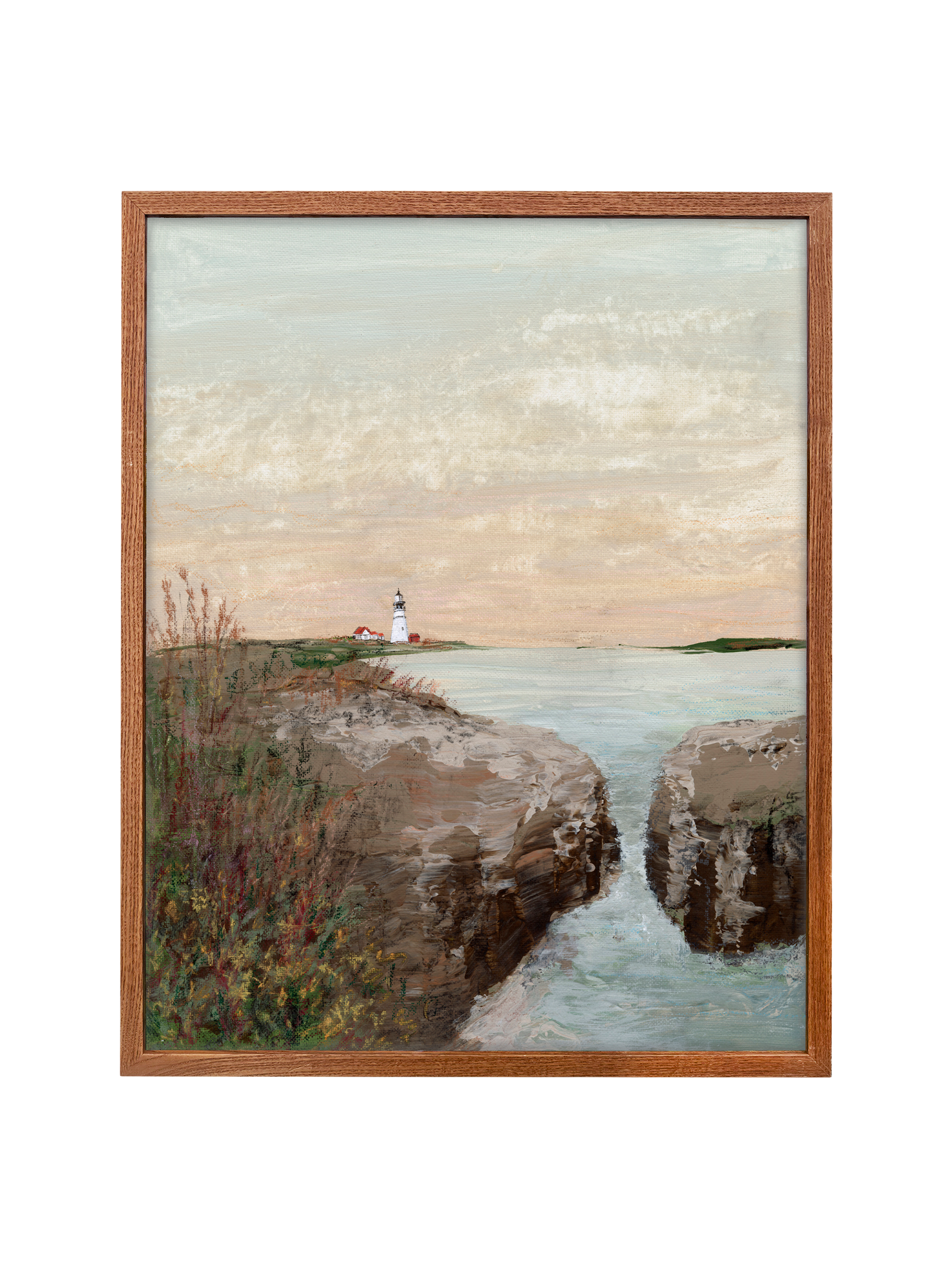 Golden hour at the Lighthouse | Canvas