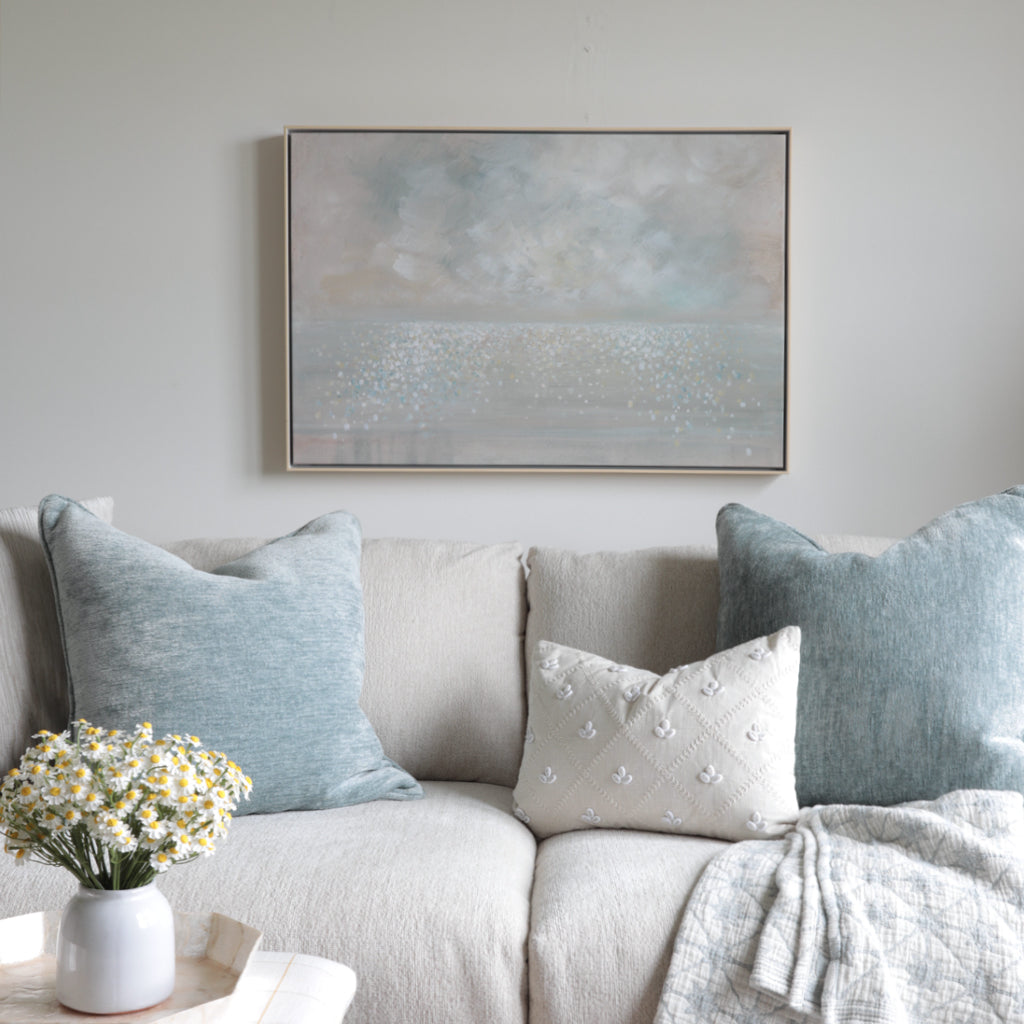 Champagne Waters Canvas Wall Art . Rectangle