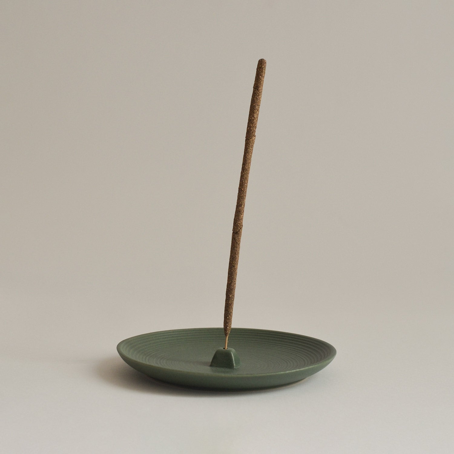 Green Ceramic Incense Holder Plate