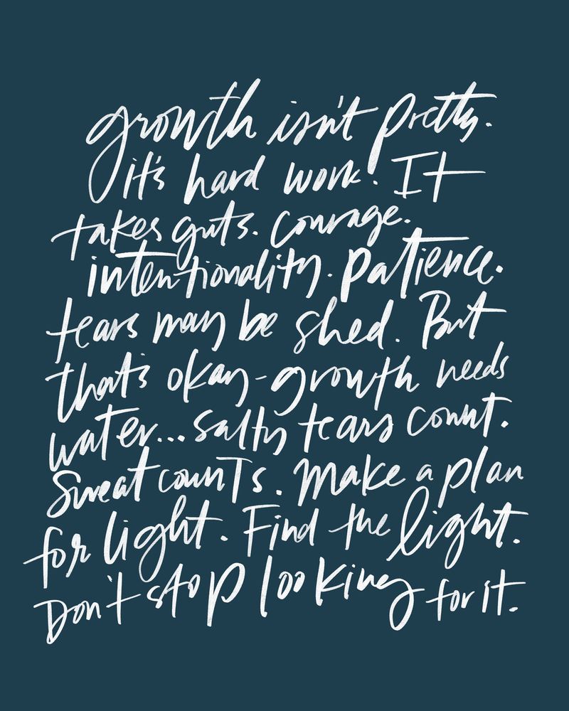 Growth Isn't Pretty Canvas Wall Art