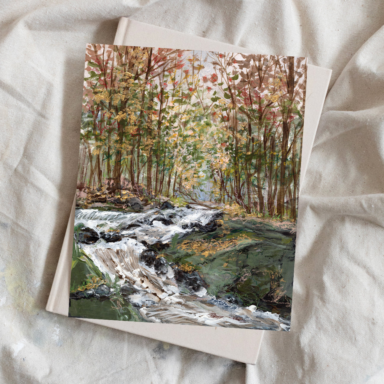 Autumn Hike Luxe Art Print