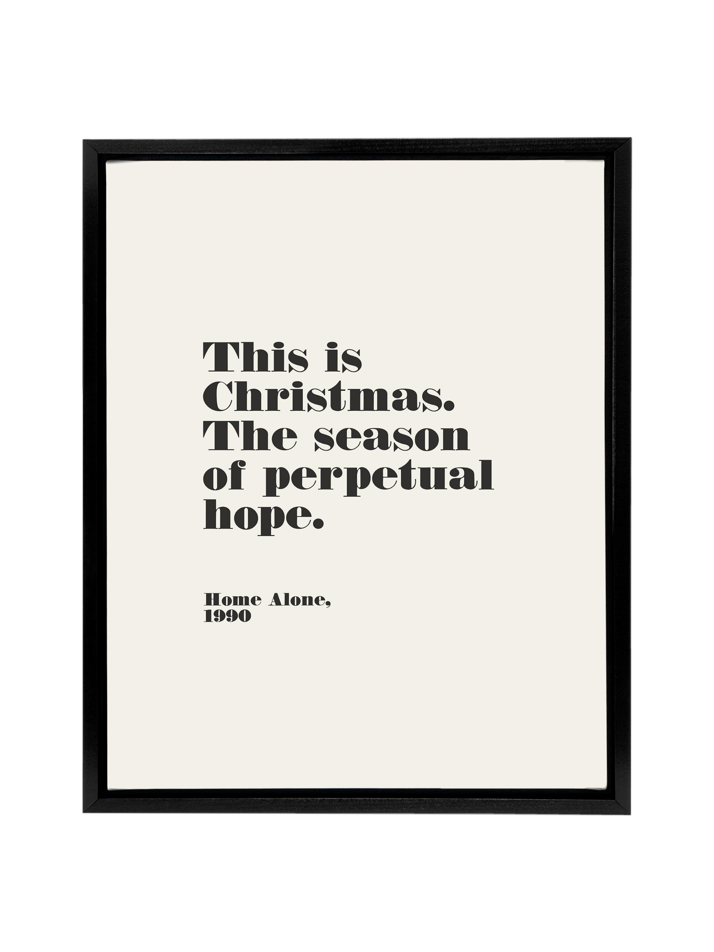 Home Alone Hope | Alabaster | Canvas