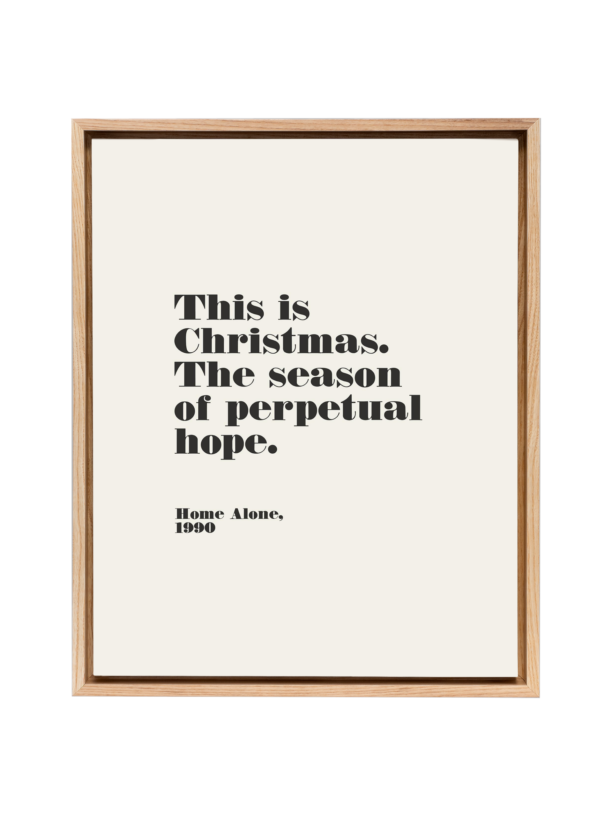 Home Alone Hope | Alabaster | Canvas