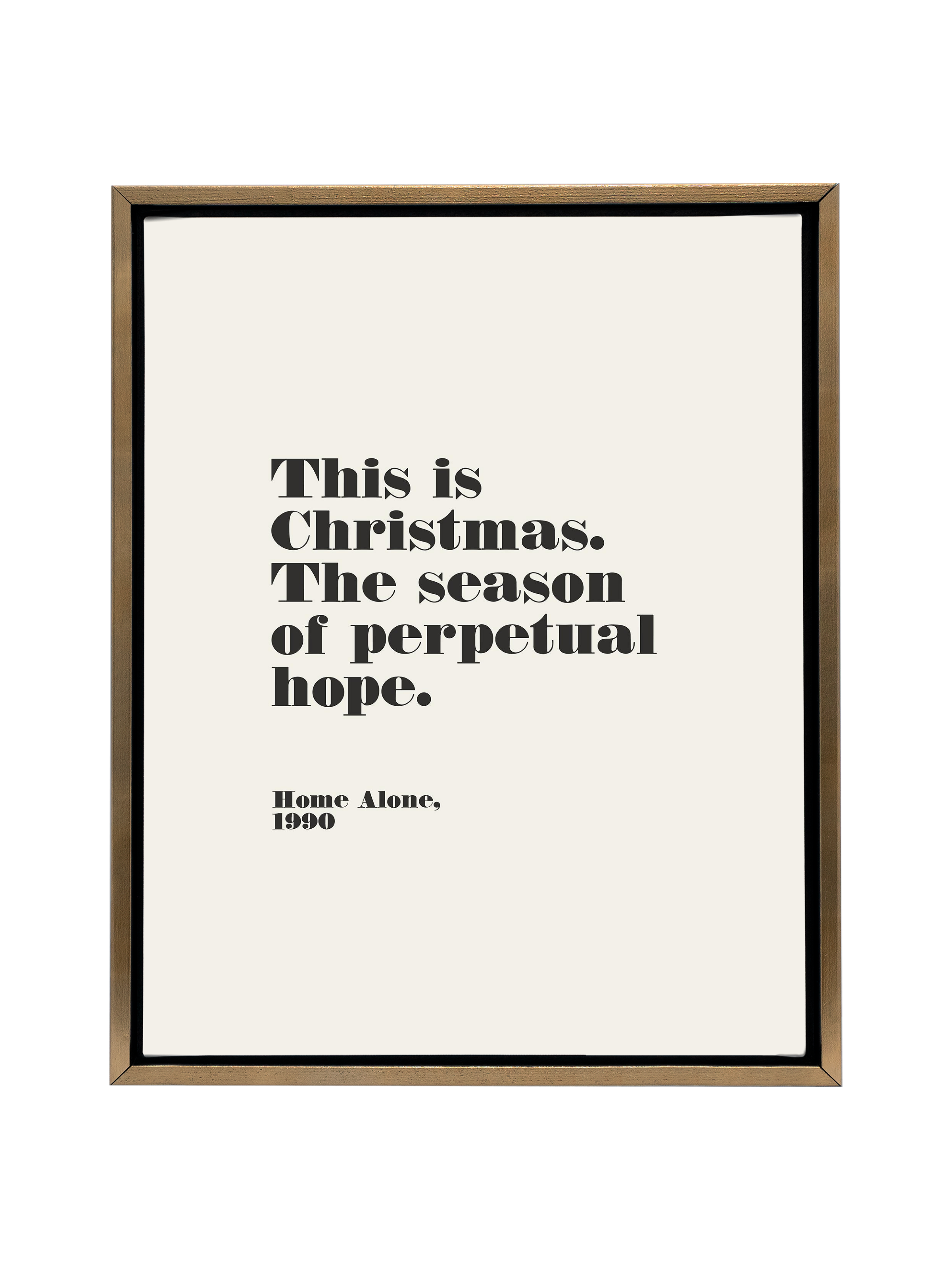 Home Alone Hope | Alabaster | Canvas