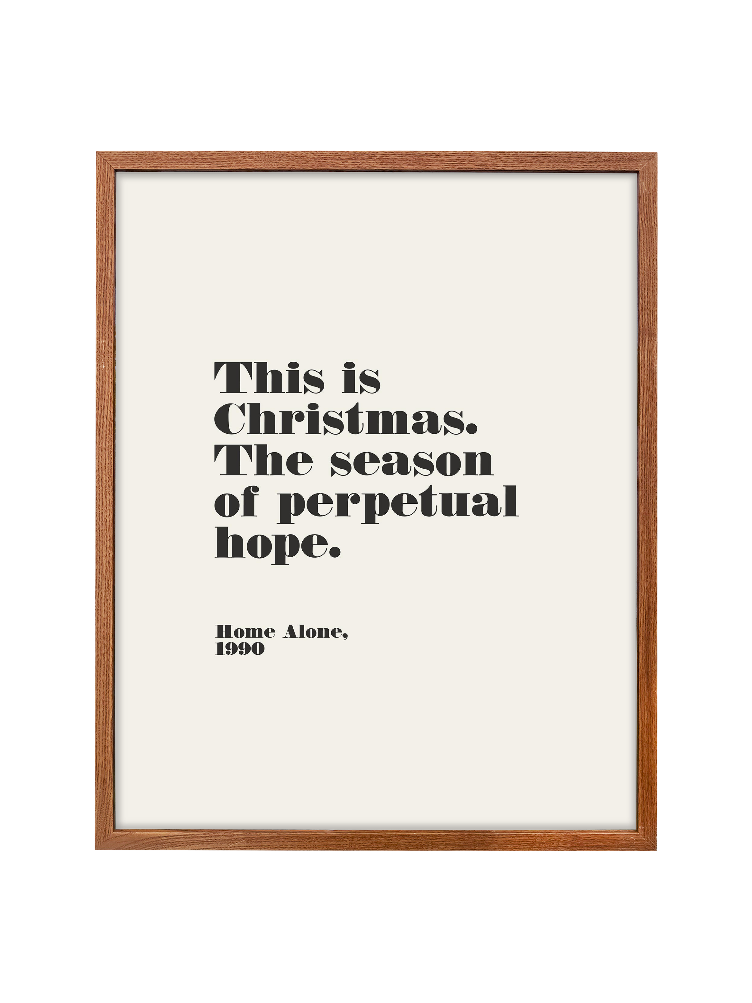 Home Alone Hope | Alabaster | Canvas