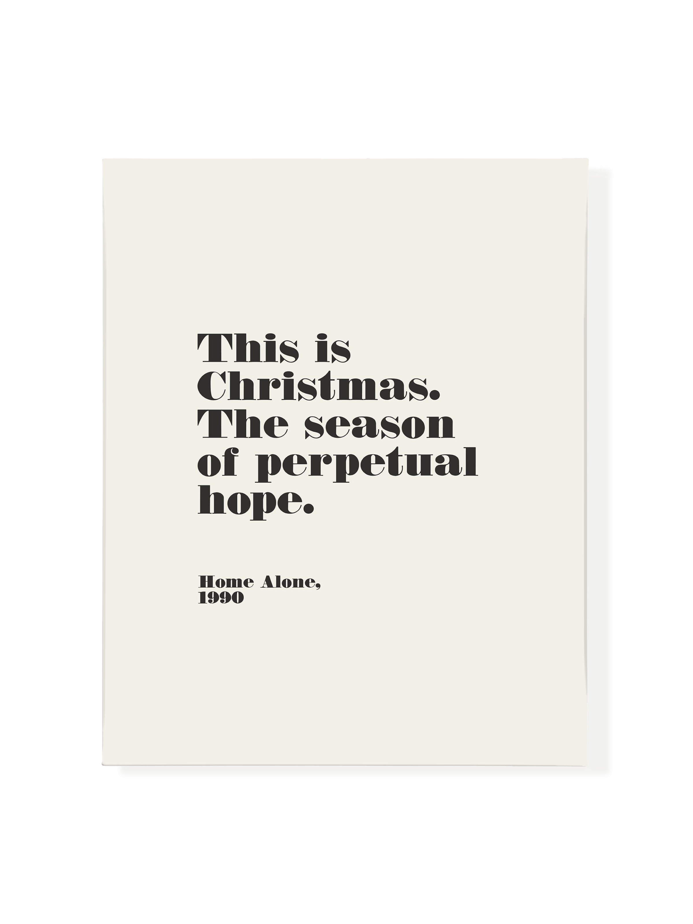 Home Alone Hope | Alabaster | Canvas