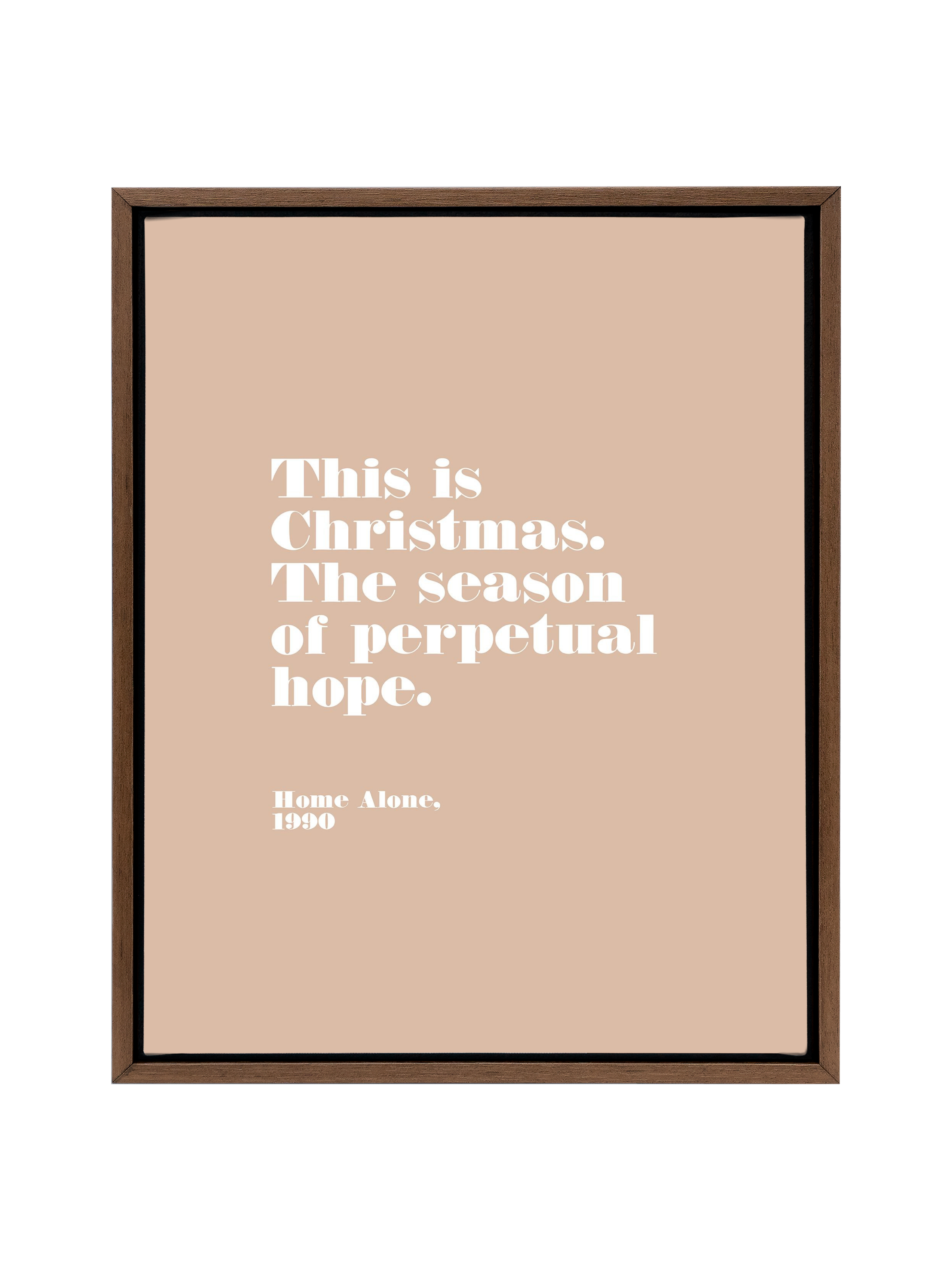 Home Alone Hope | Cameo | Canvas