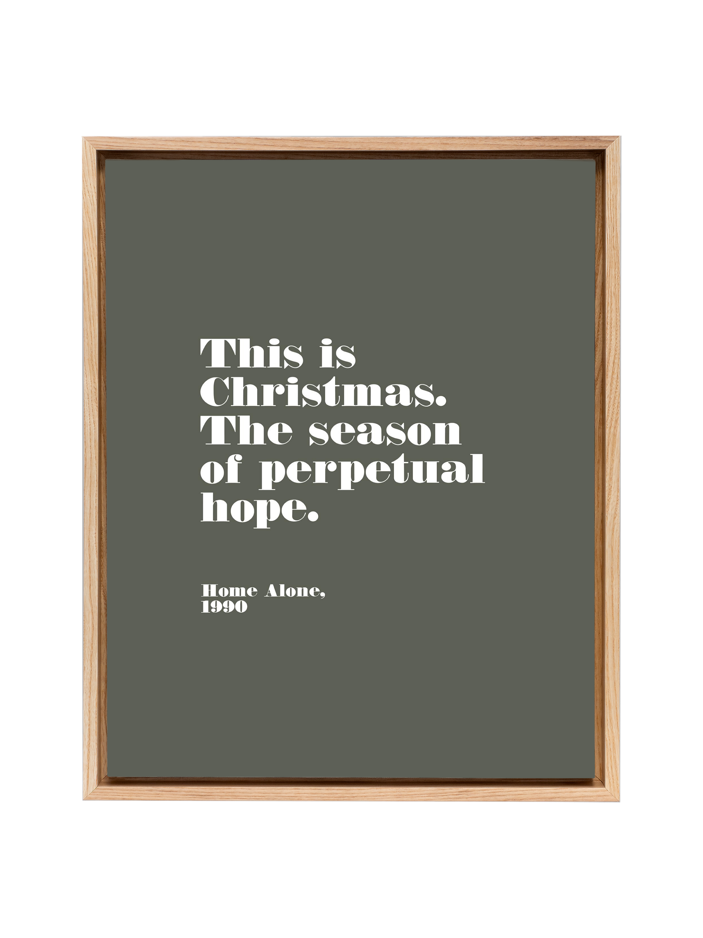 Home Alone Hope | Camp Green | Canvas