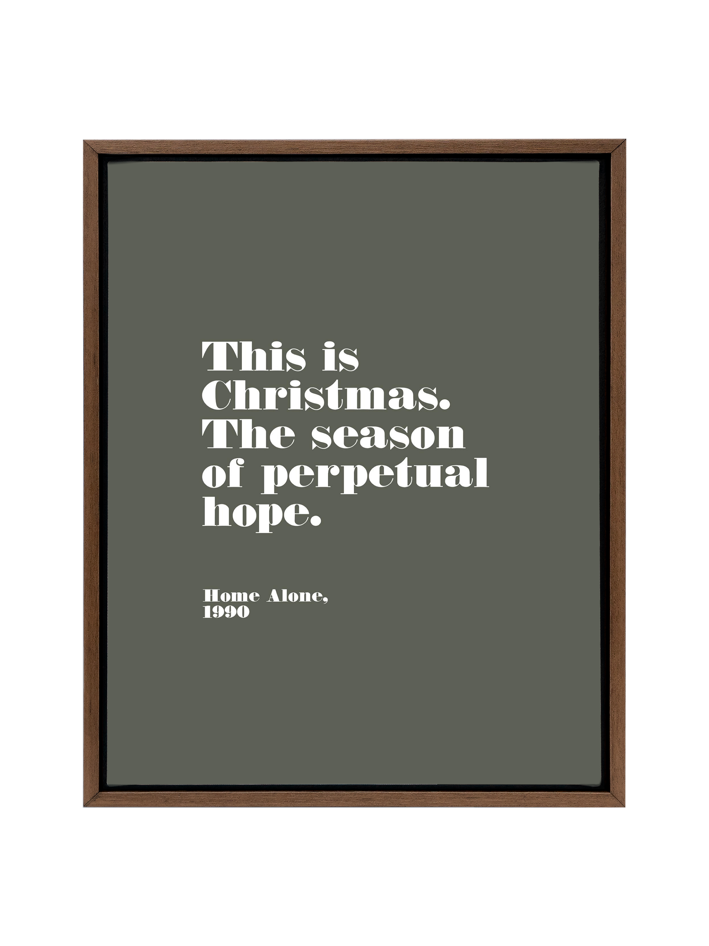 Home Alone Hope | Camp Green | Canvas