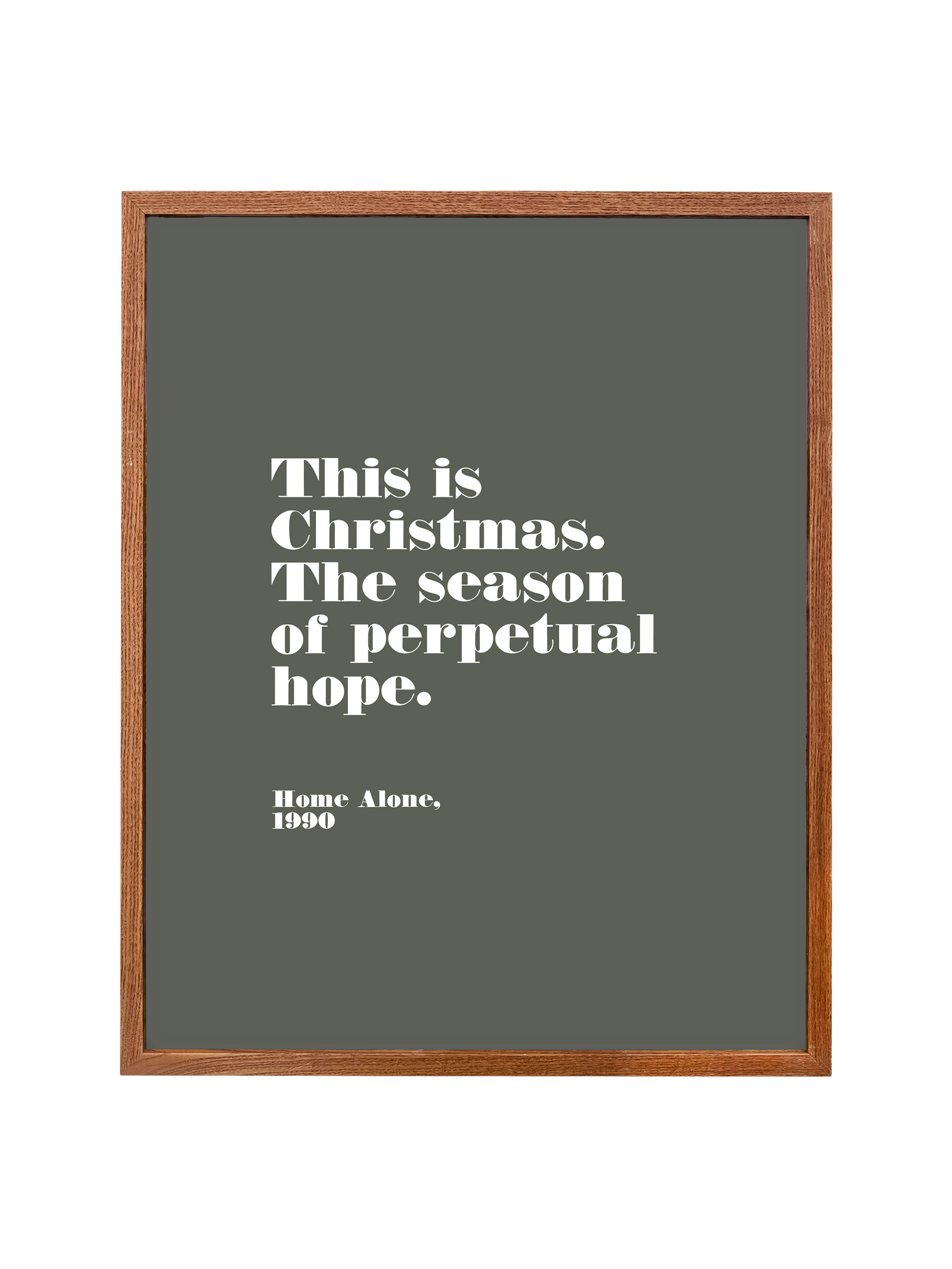 Home Alone Hope | Camp Green | Canvas