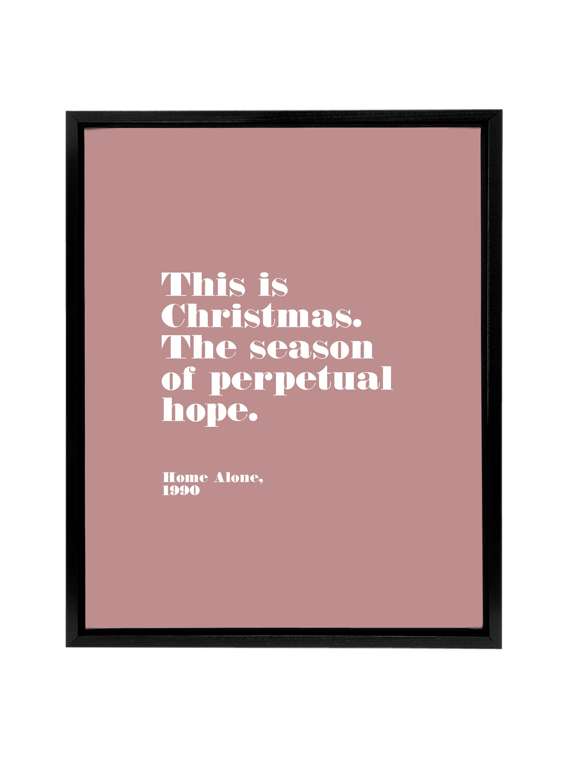 Home Alone Hope | Mauve | Canvas