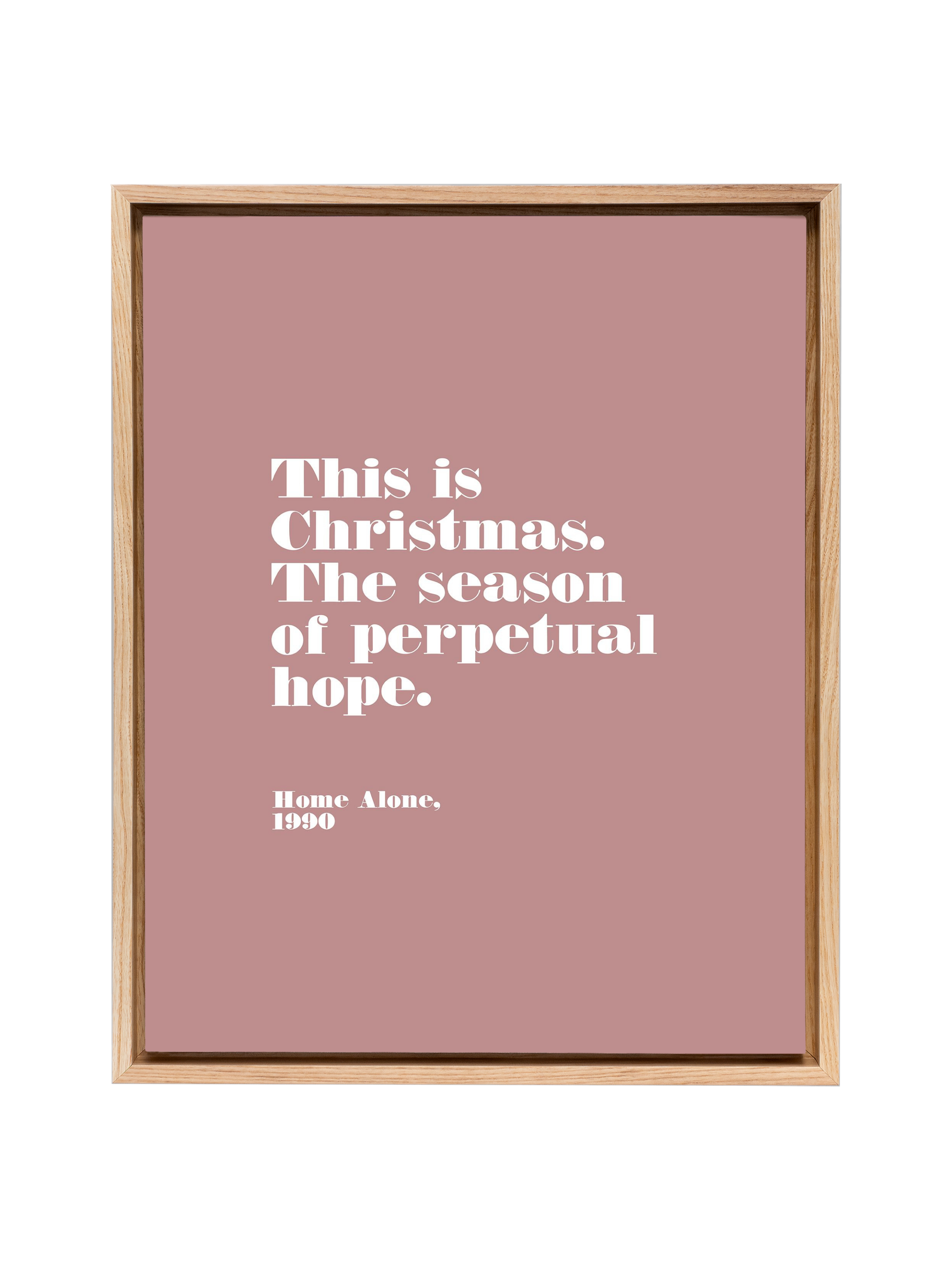 Home Alone Hope | Mauve | Canvas