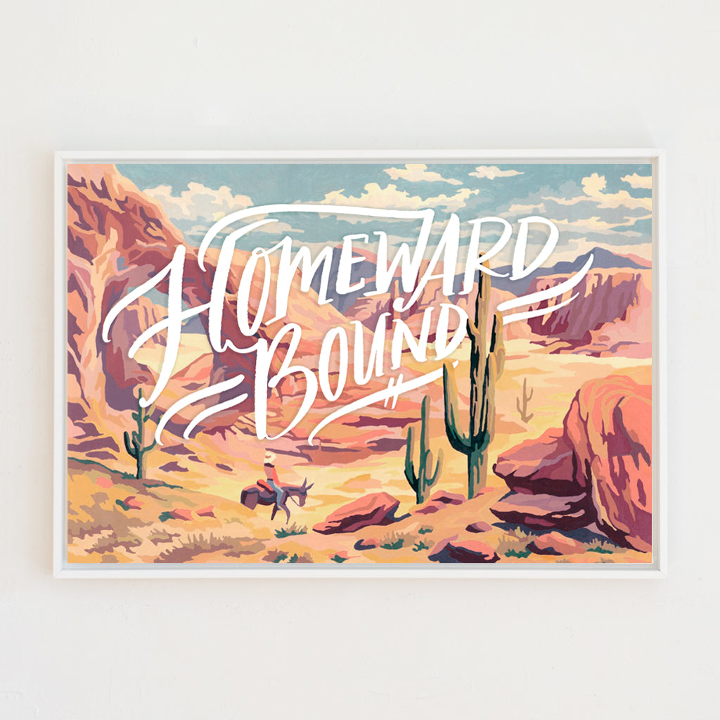 Homeward Bound Canvas Wall Art . Rectangle