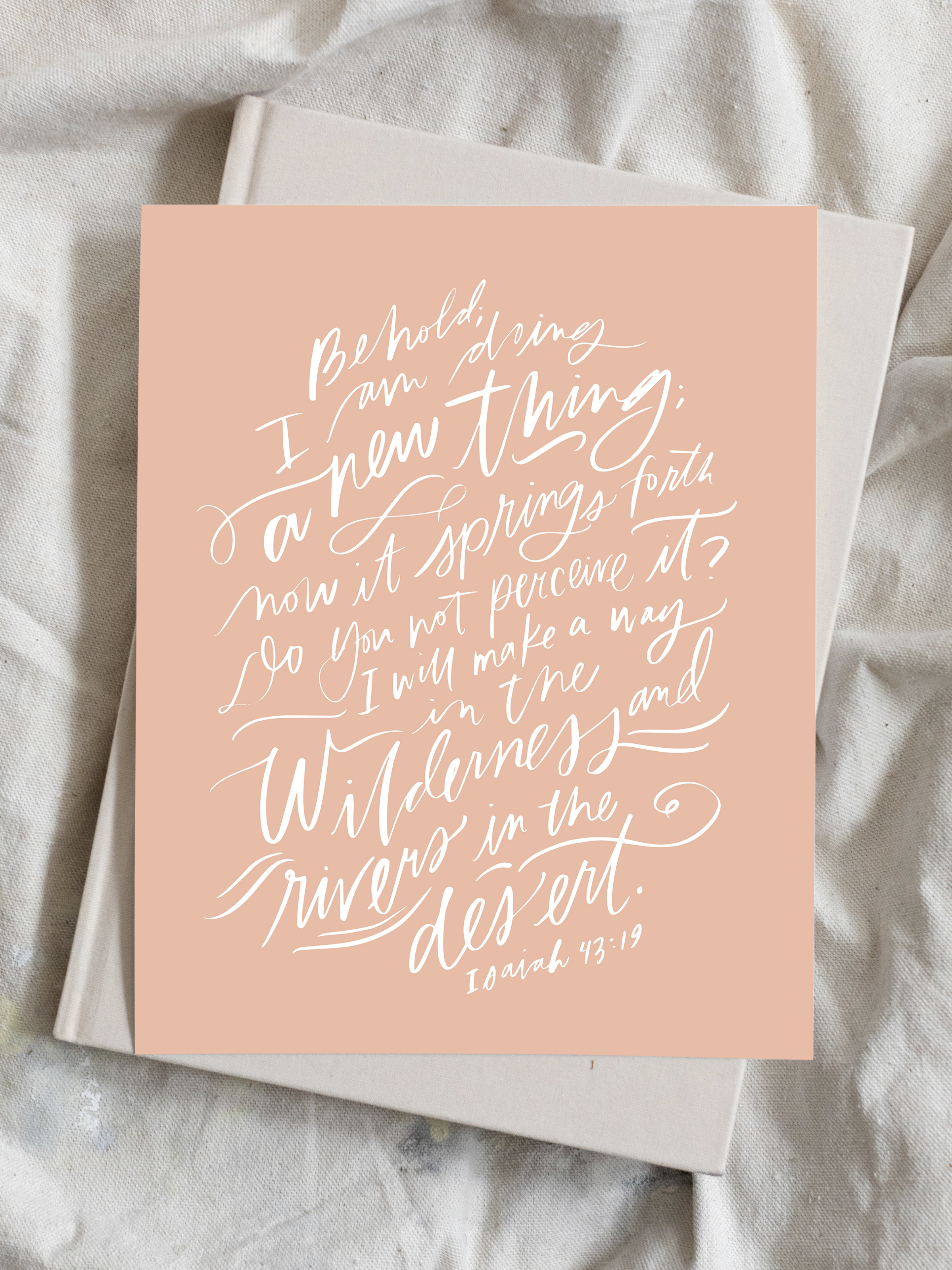 I Am Doing A New Thing (Isaiah 43:19) | Cameo | Canvas