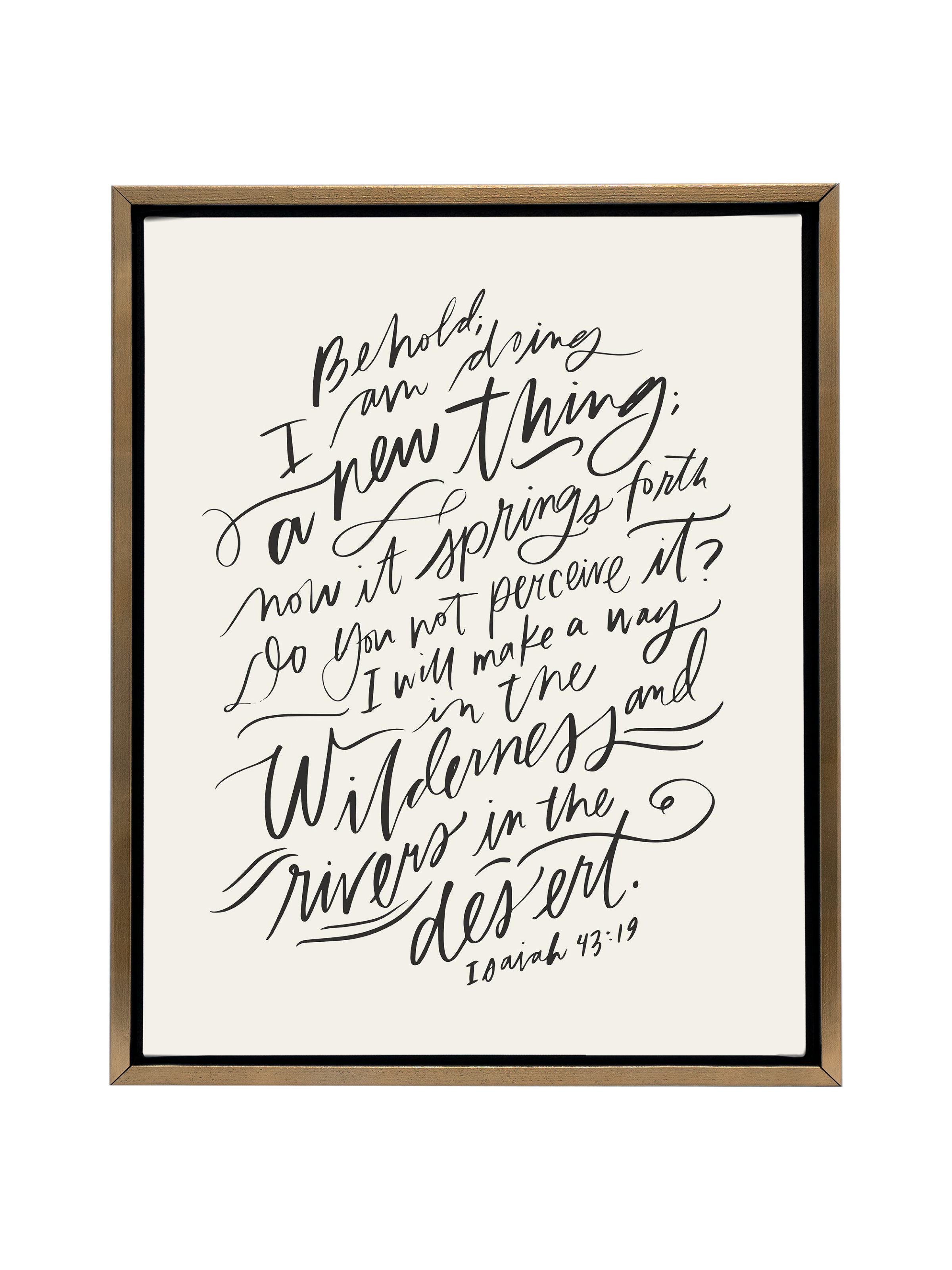 I Am Doing A New Thing (Isaiah 43:19) | Alabaster | Canvas