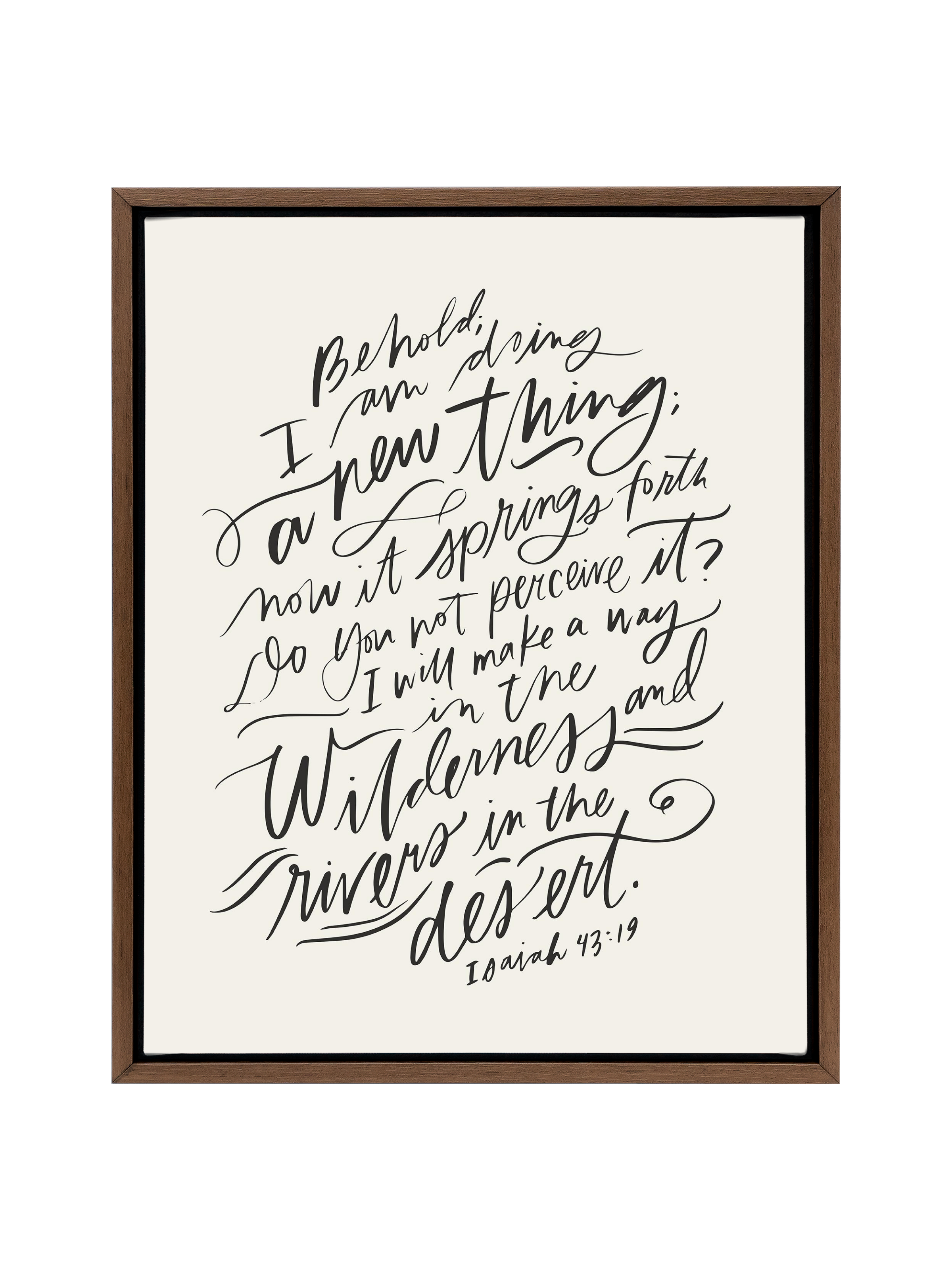 I Am Doing A New Thing (Isaiah 43:19) | Alabaster | Canvas