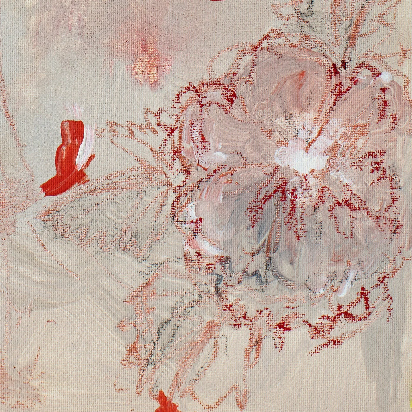 Poppies on Clay Luxe Art Print