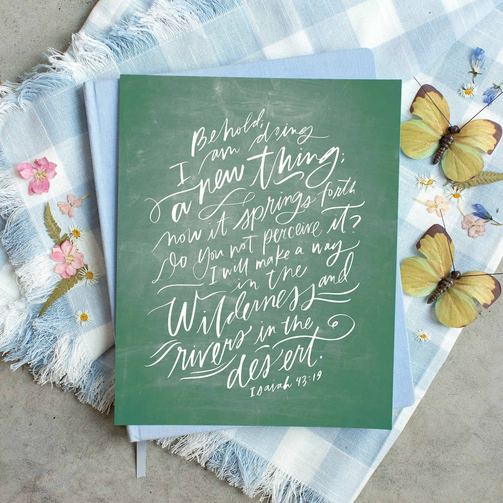 I Am Doing A New Thing (Schoolhouse) Luxe Art Print