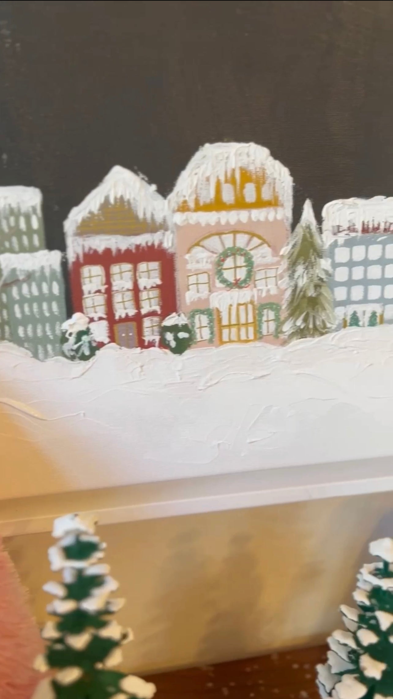 Village After Snow | Canvas