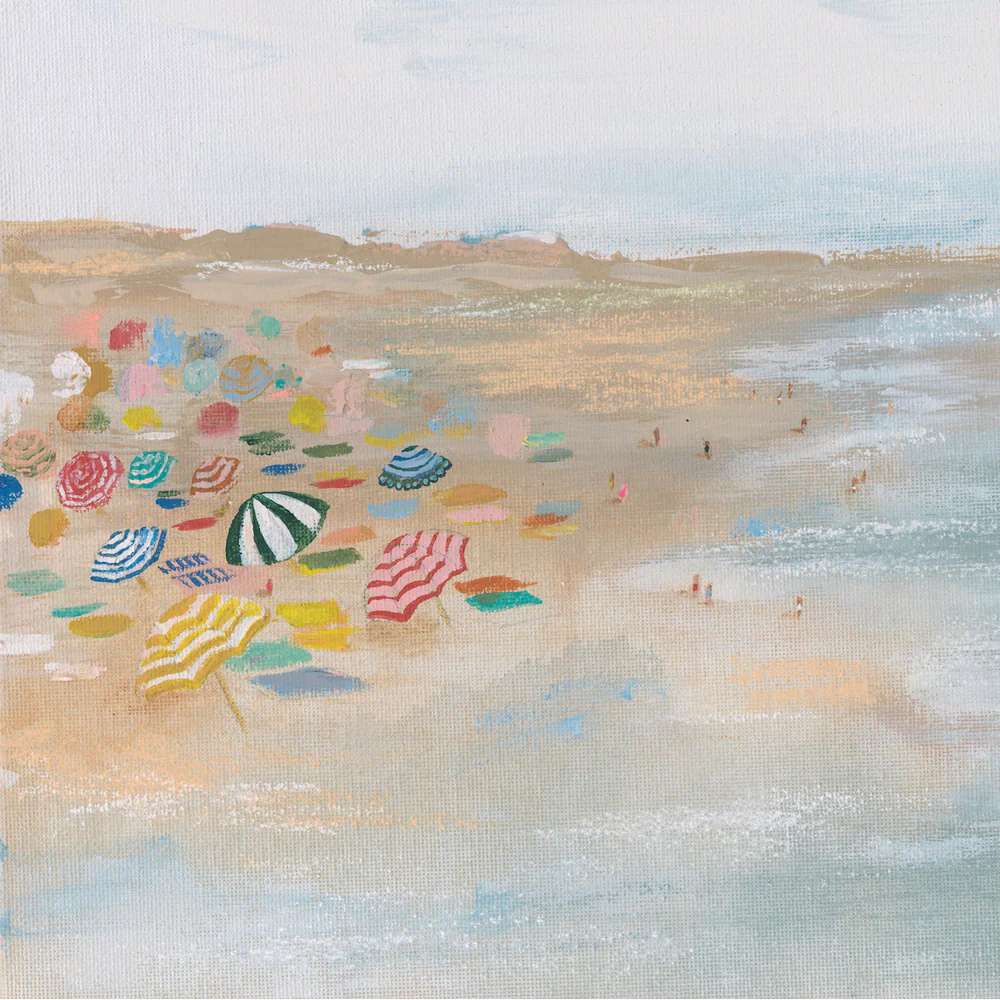 Beach Day Luxe Art Print. Vertical