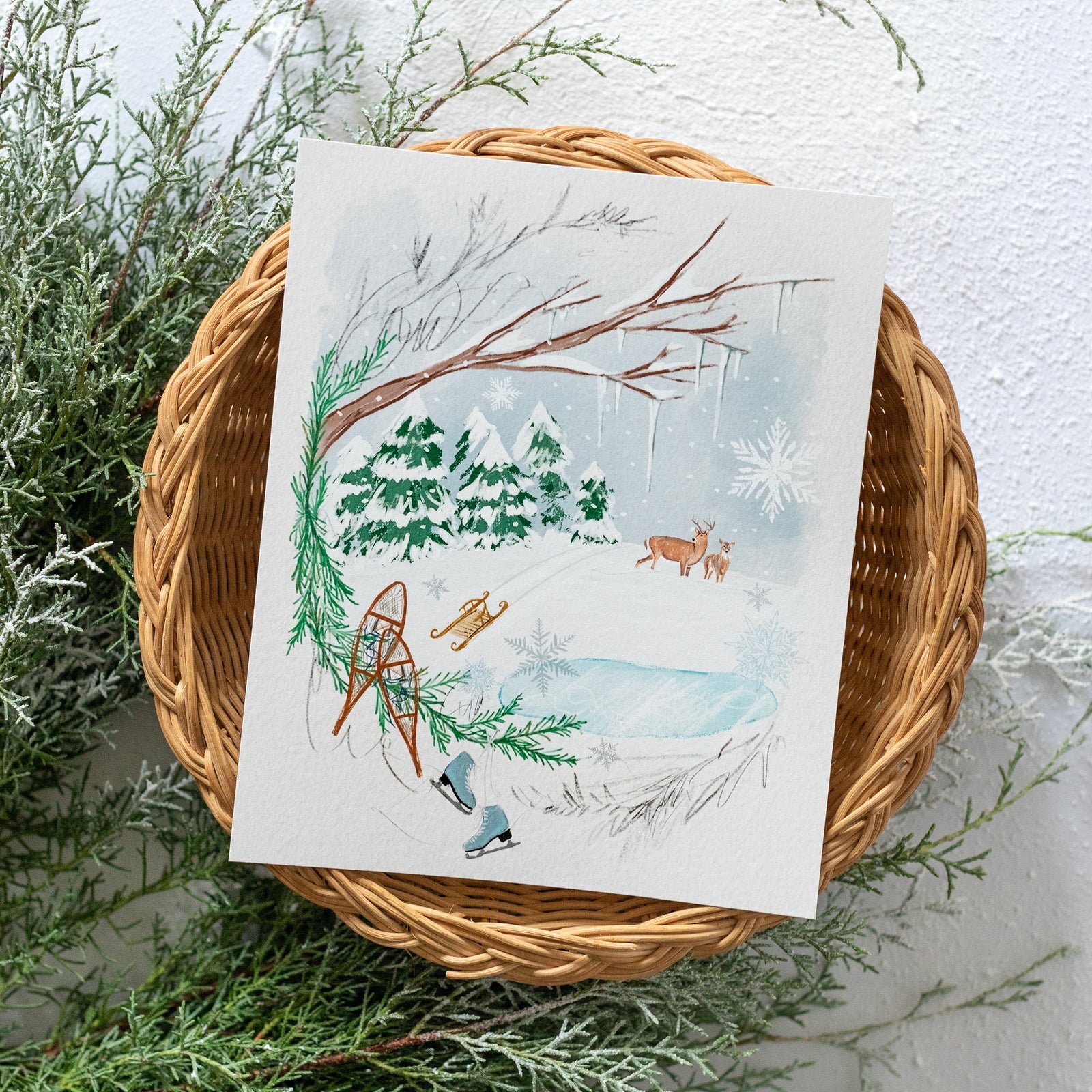 Winter Daydream Luxe Art Print