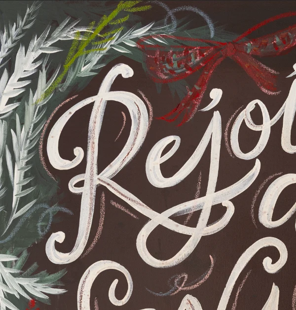Rejoice! A Savior Is Born Art Print by Lindsay Letters