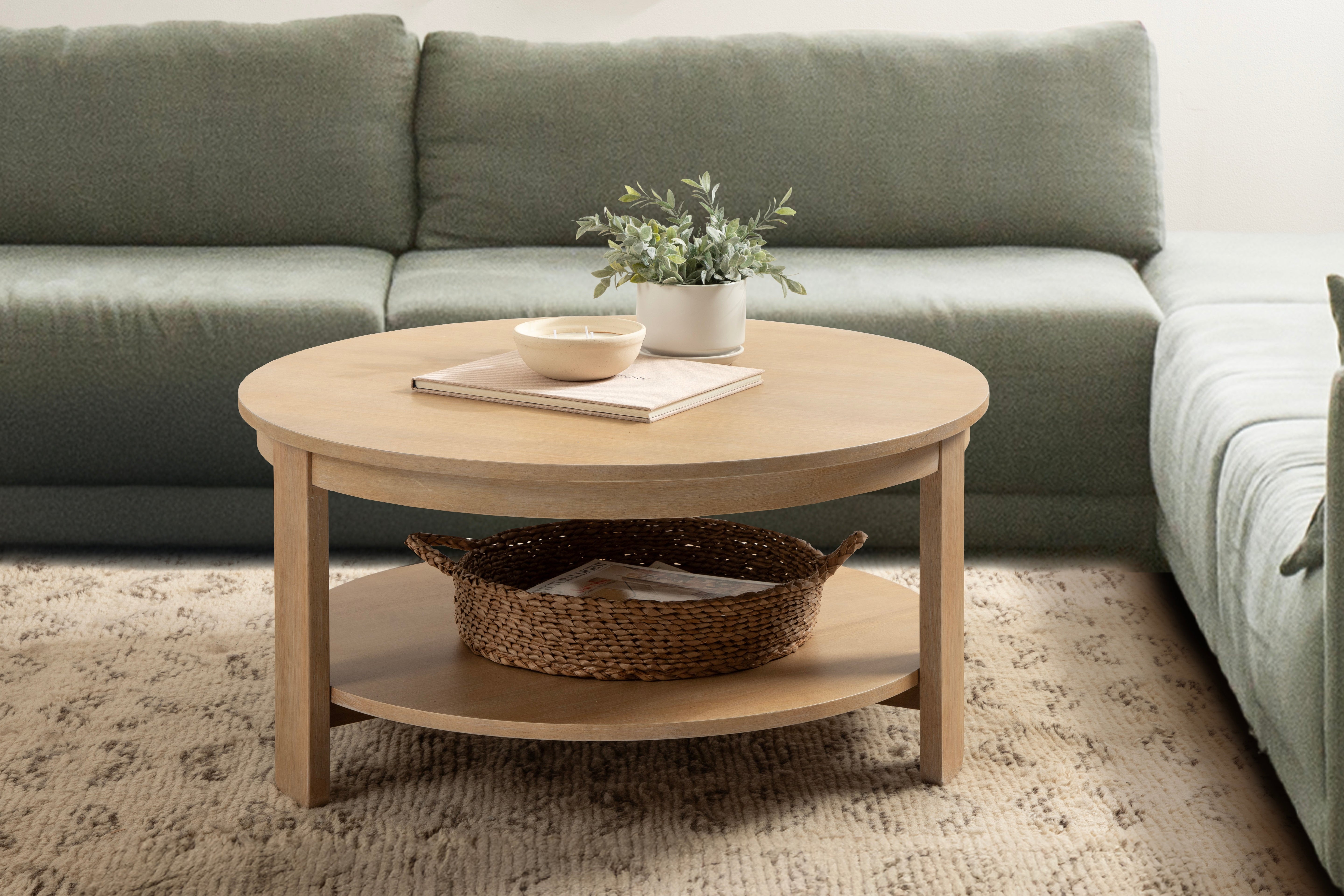 Foxford Round Wood Coffee Table
