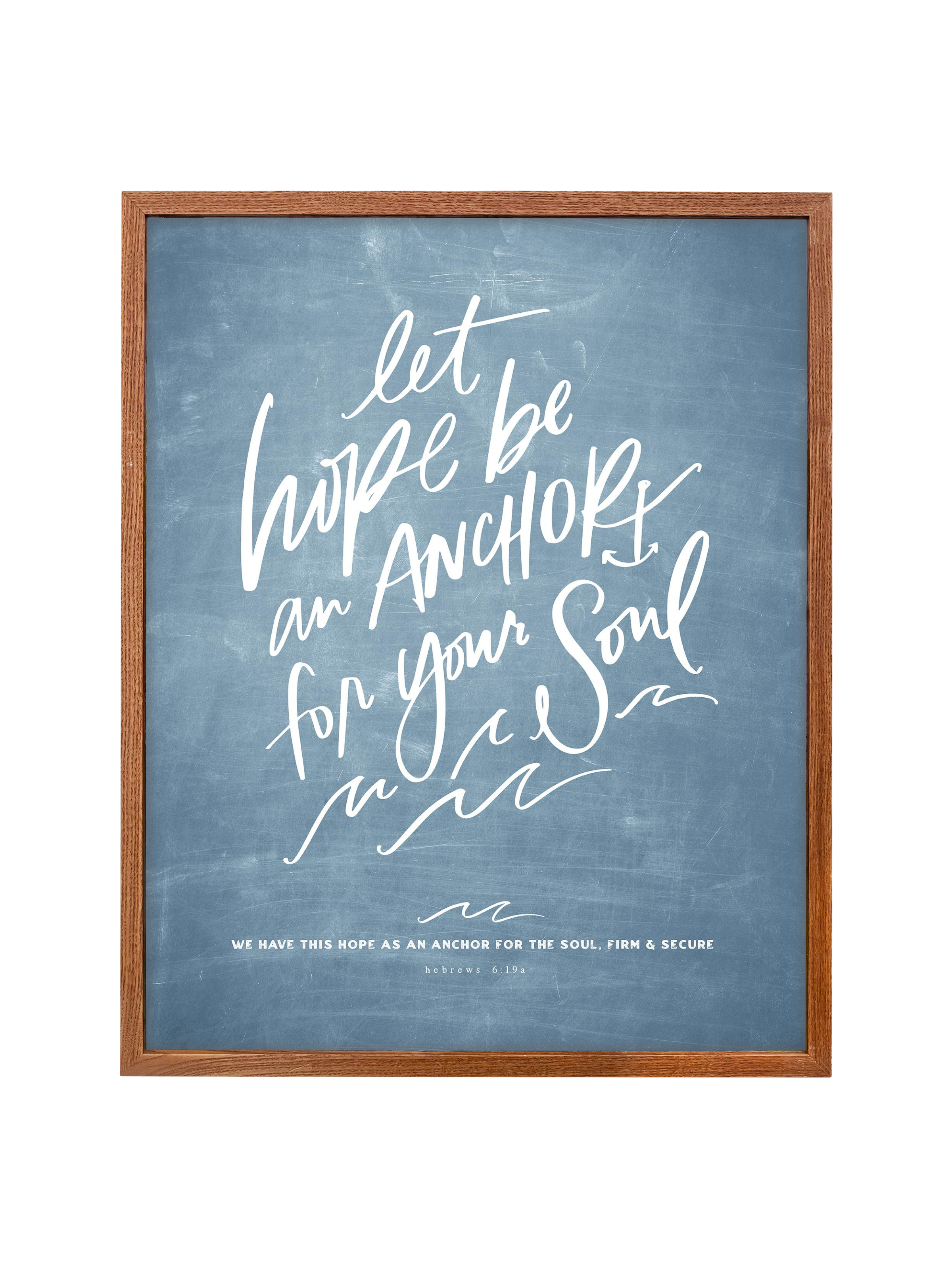 Let Hope Anchor Your Soul | Chambray | Canvas