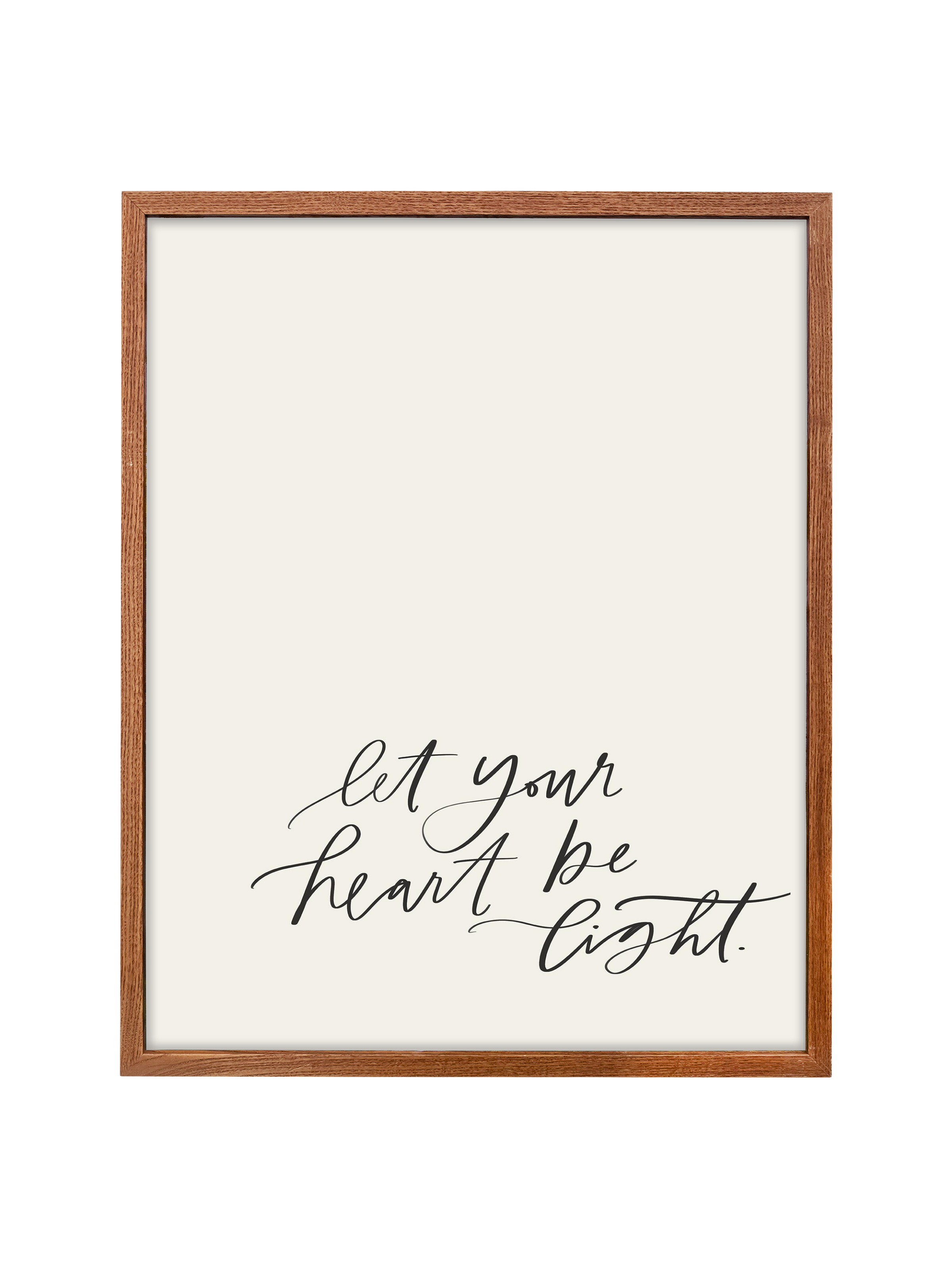 Let Your Heart be Light | Alabaster | Canvas