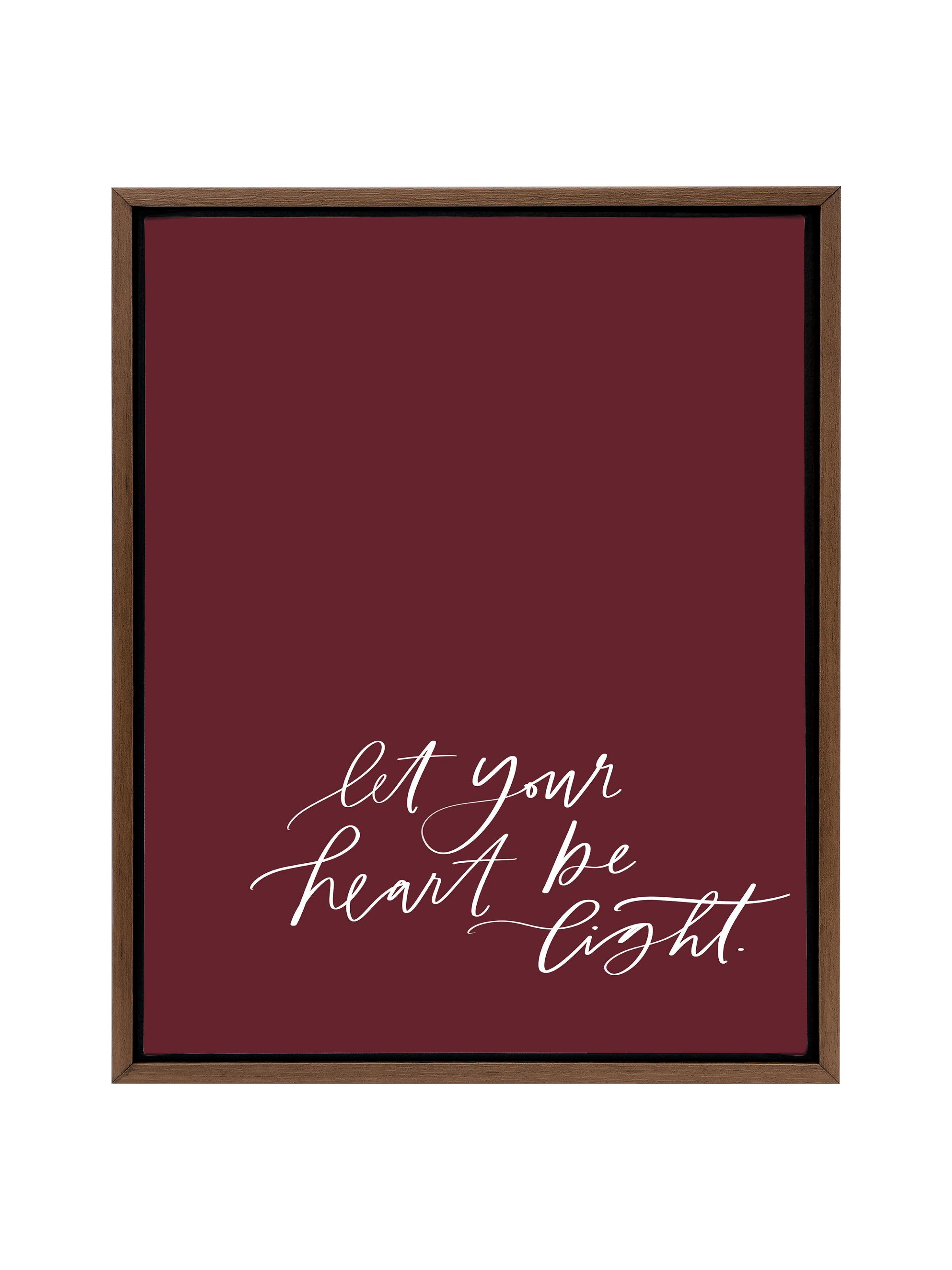 Let Your Heart be Light | Pomegranate | Canvas