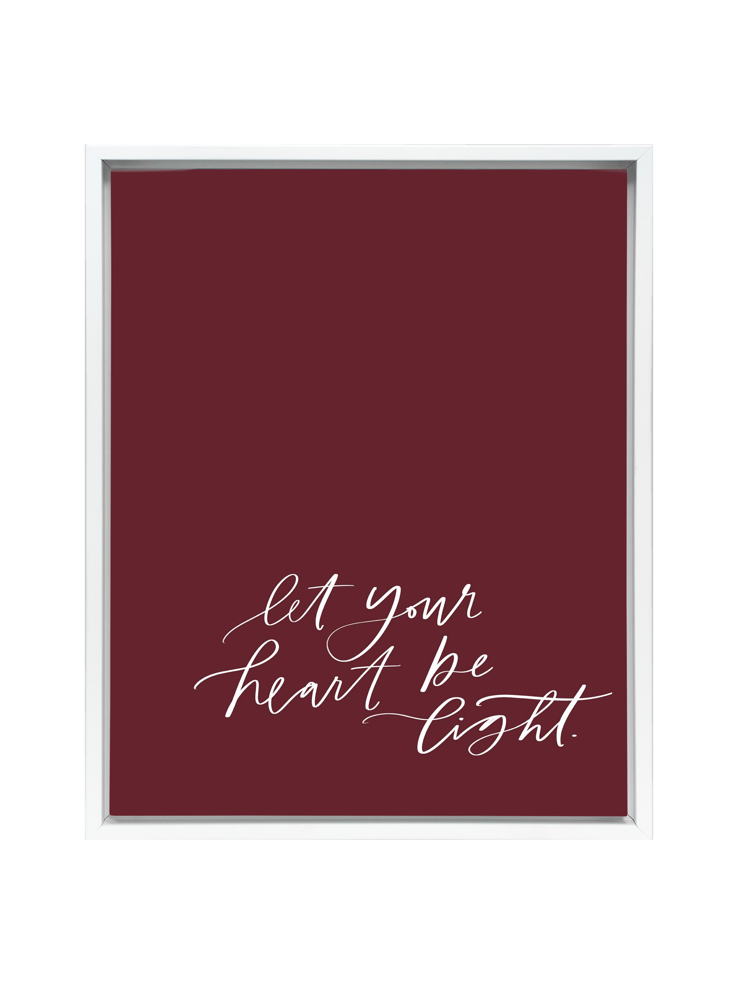 Let Your Heart be Light | Pomegranate | Canvas