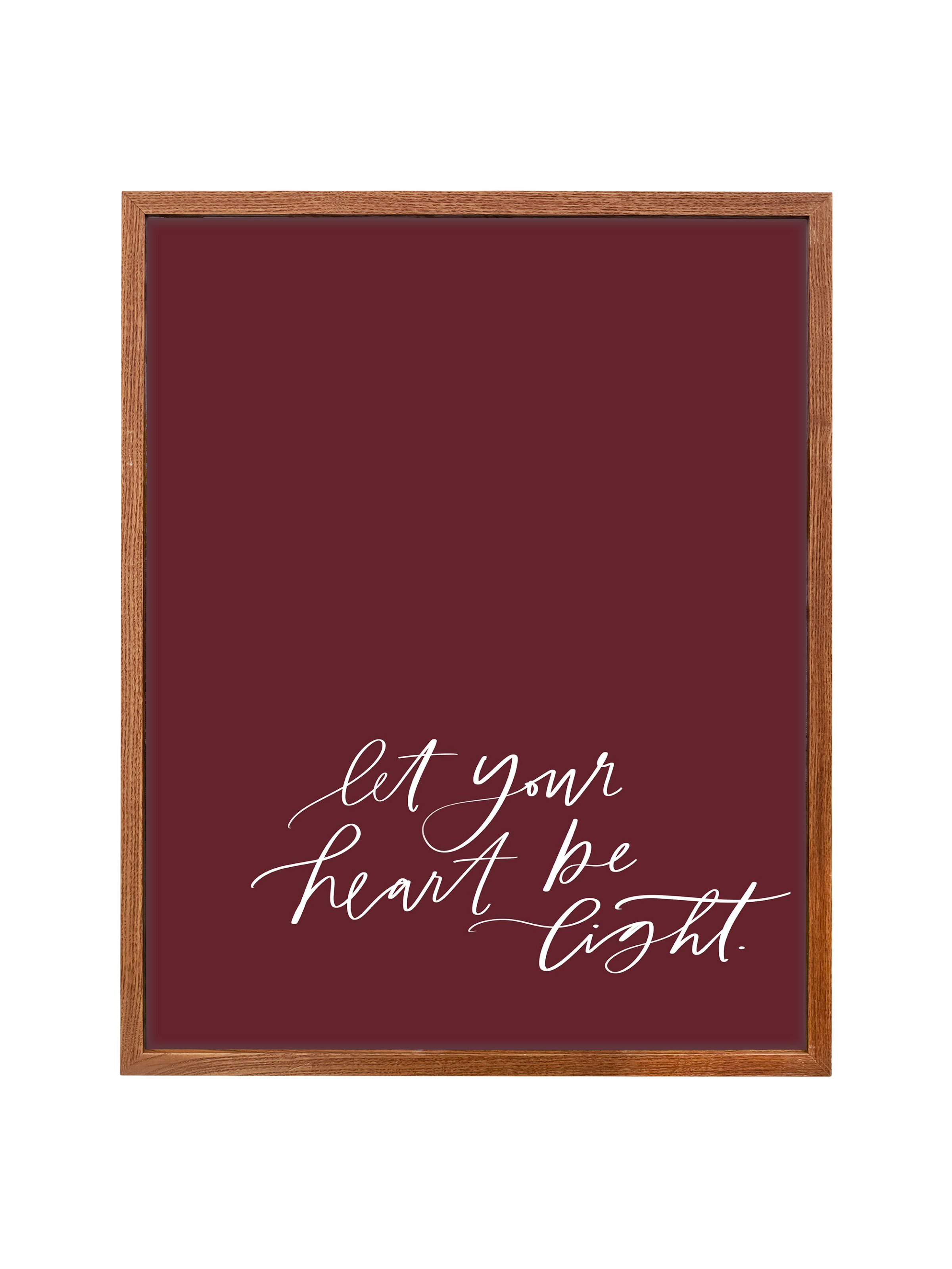 Let Your Heart be Light | Pomegranate | Canvas