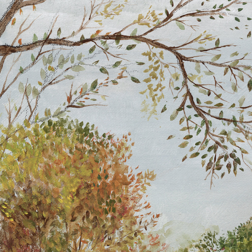 Fall at the Mill Textured Canvas Wall Art