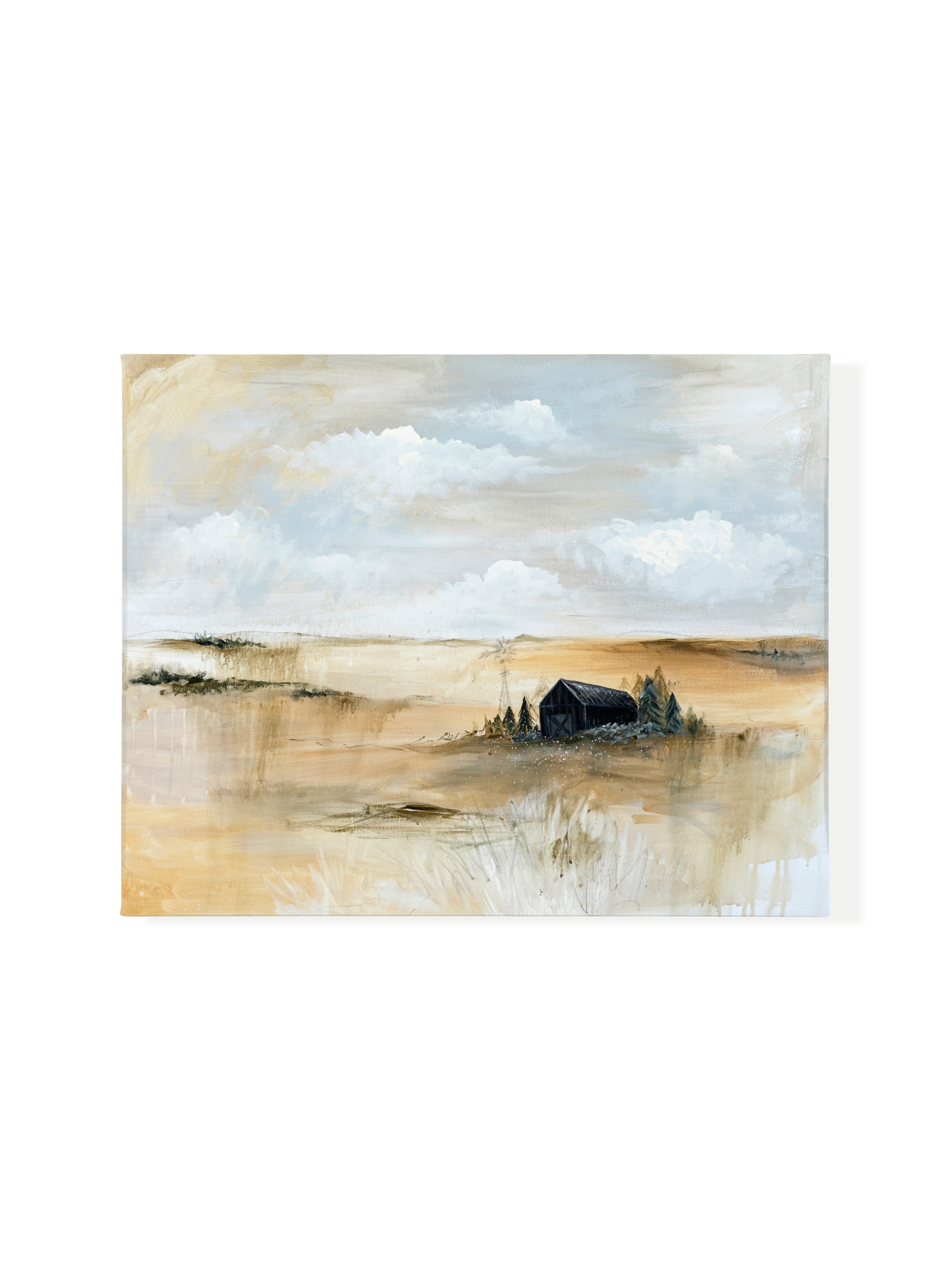 Little Black Barn | Canvas