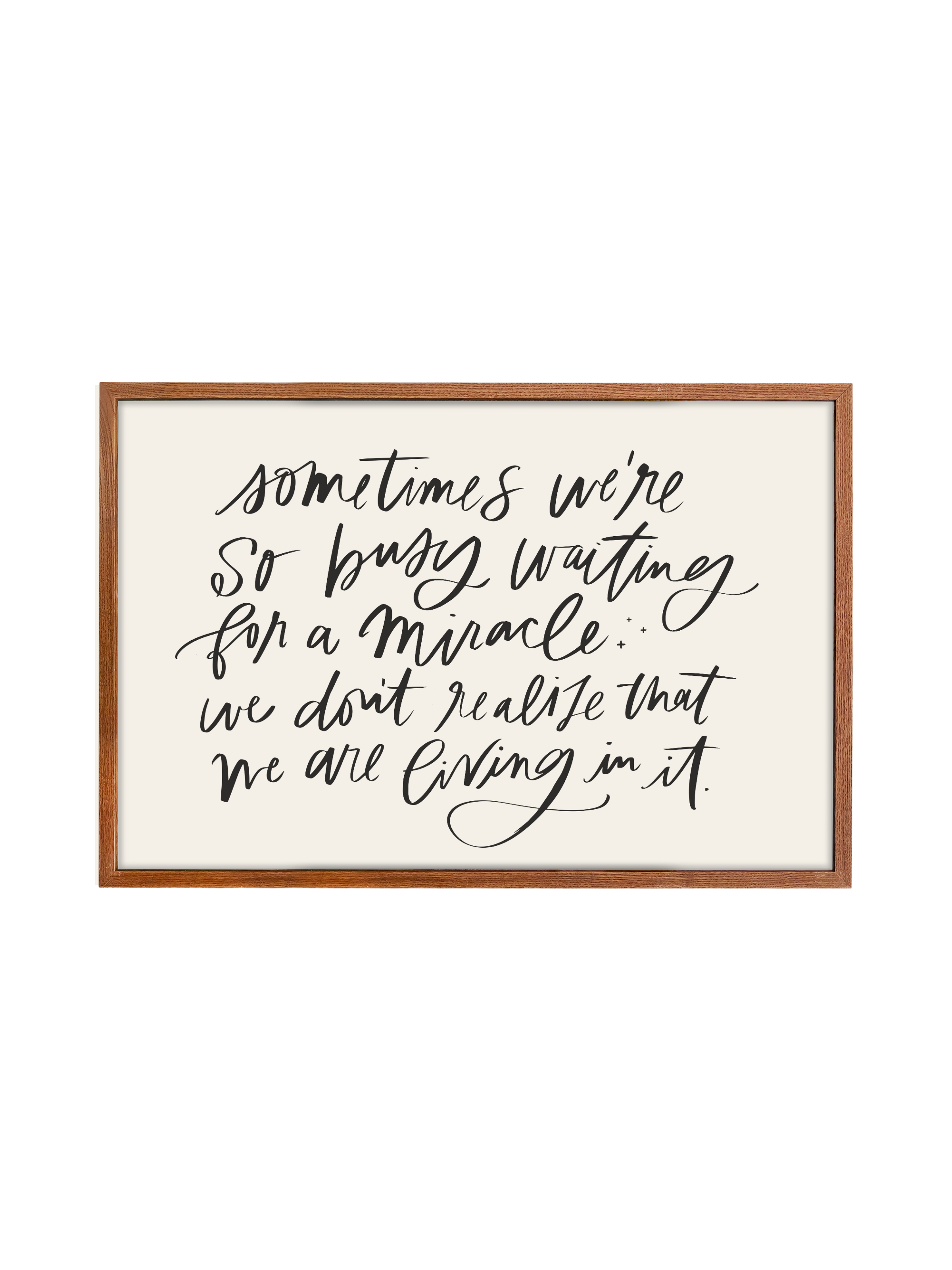 Living in the Miracle | Alabaster | Canvas