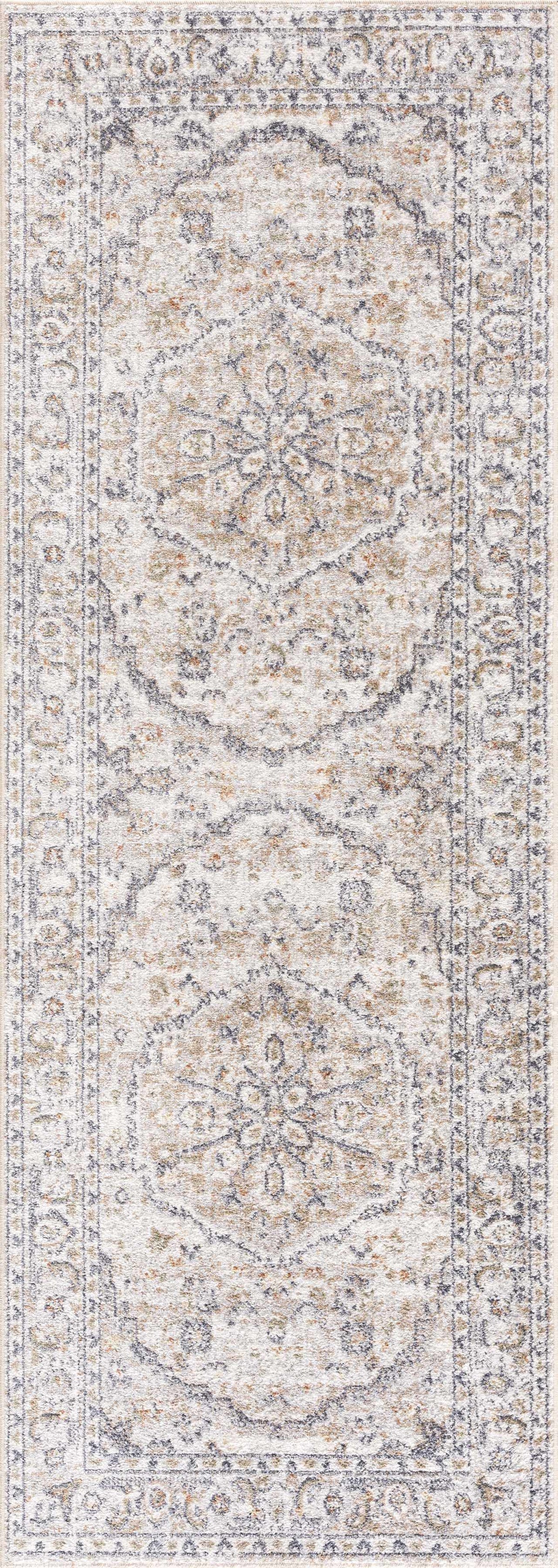 Hiti Cream Flat Pile Washable Rug