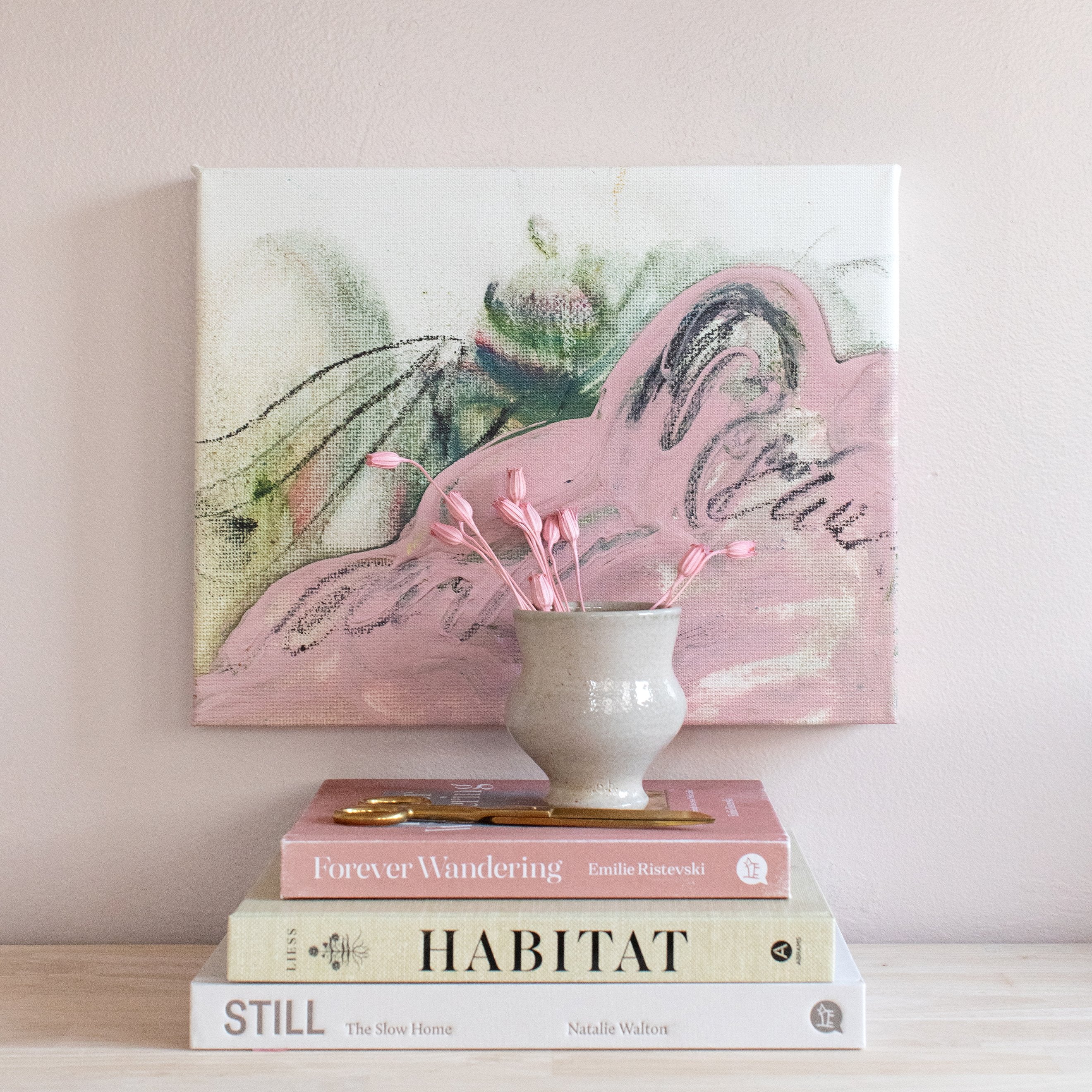 Peony Mini ✧・゚ Textured Canvas Wall Art